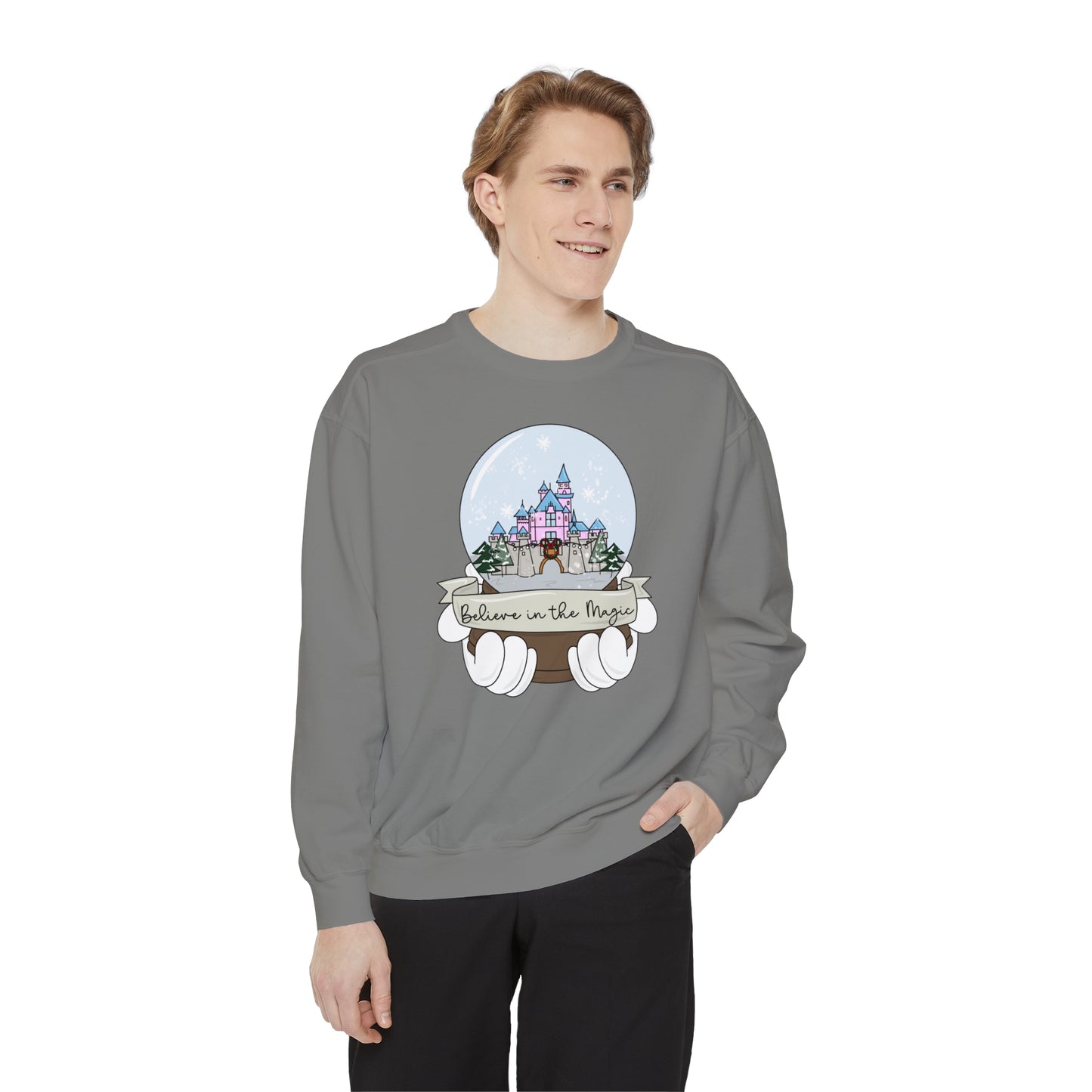 Adult DL Snow Globe Crewneck - Comfort Colors