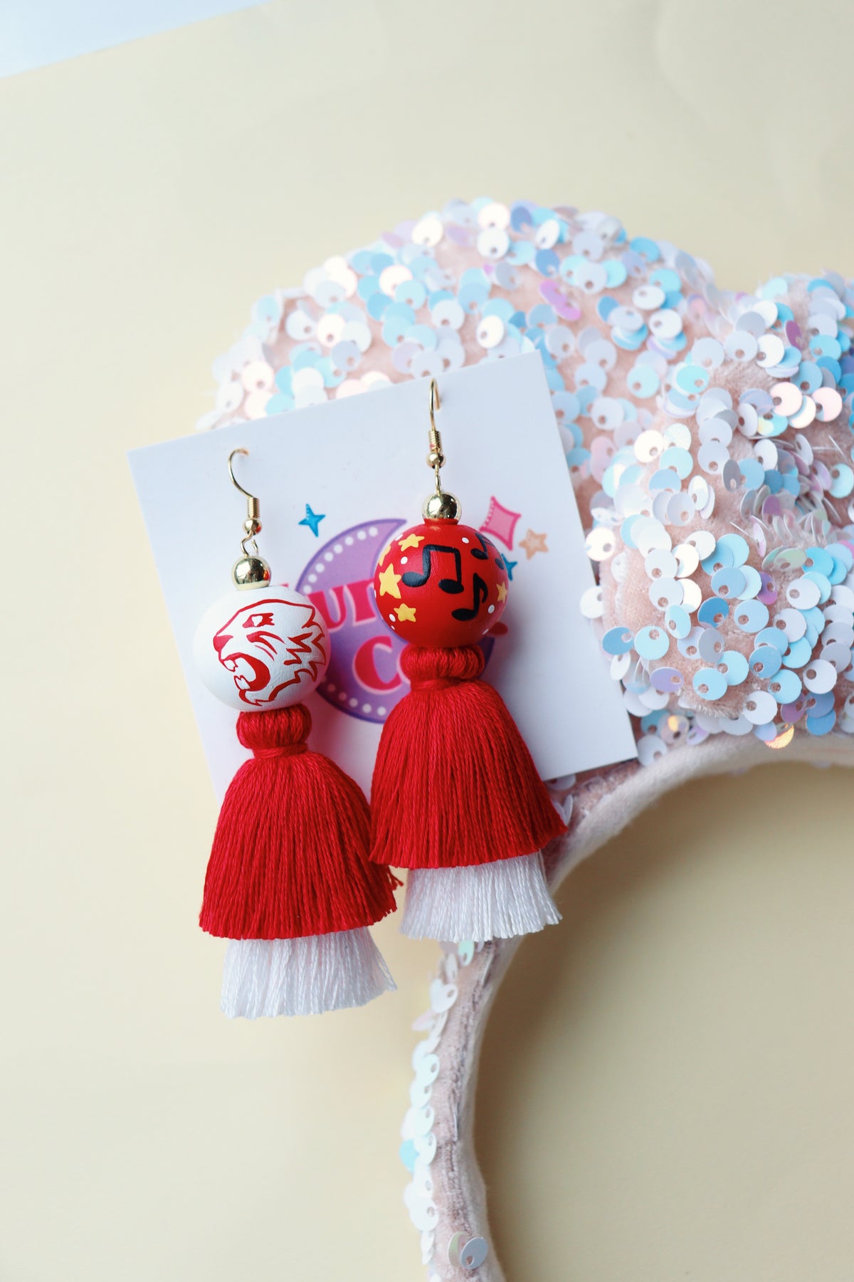 Wildcats Tassel Earrings