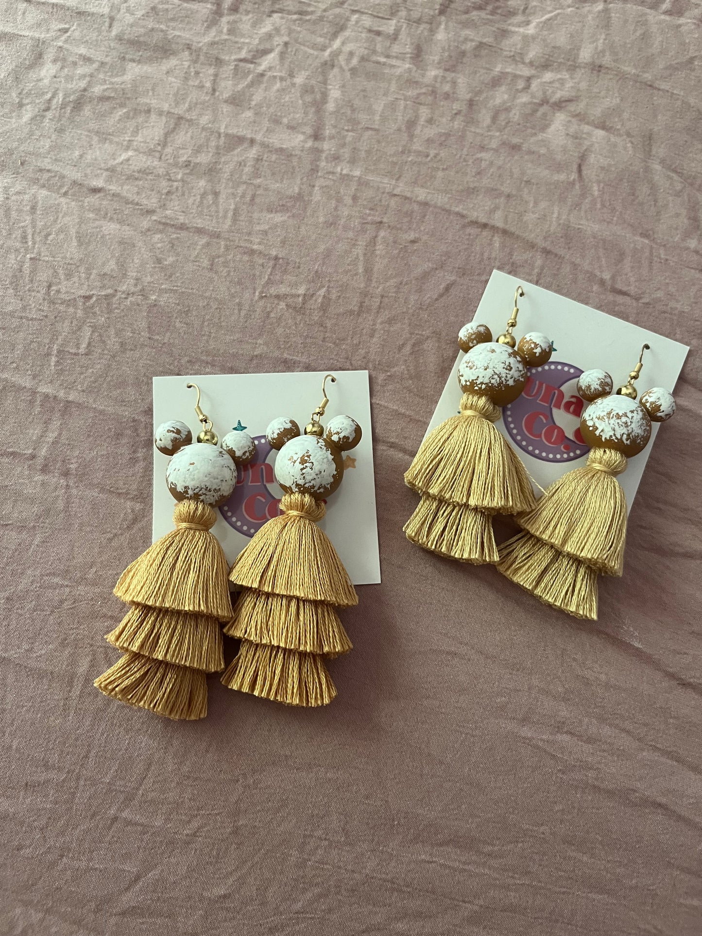 Beignets Tassel Earrings