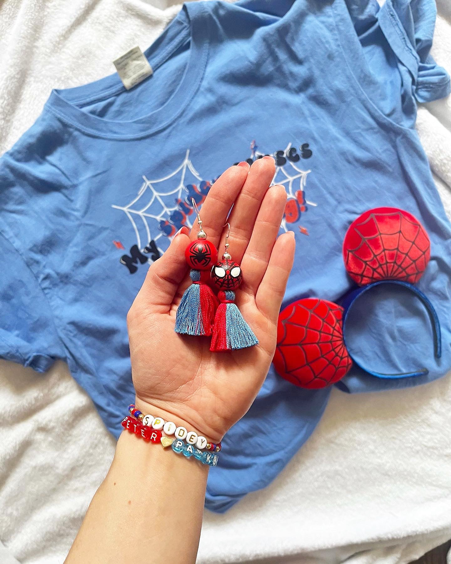Spidey Tassel Earrings