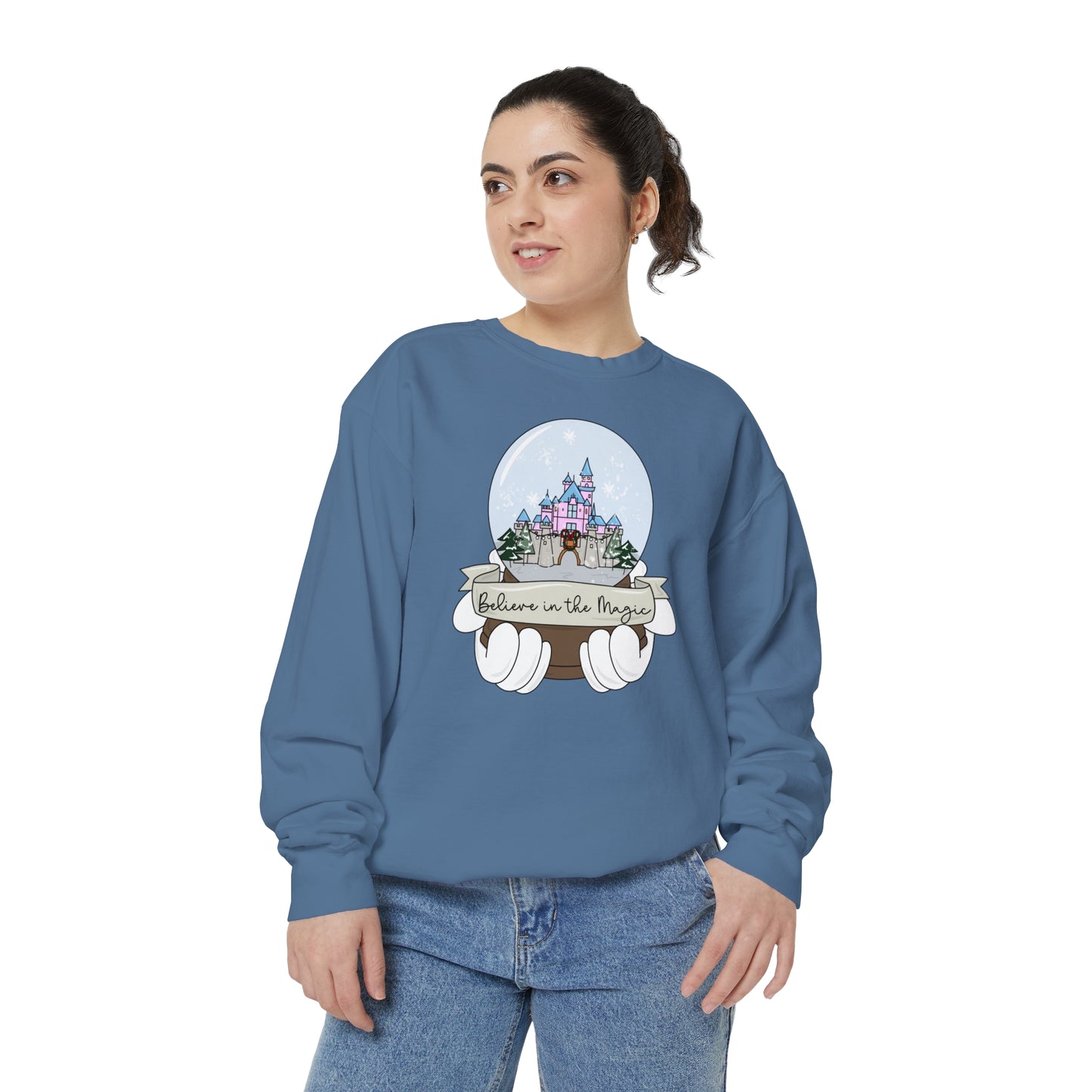 Adult DL Snow Globe Crewneck - Comfort Colors