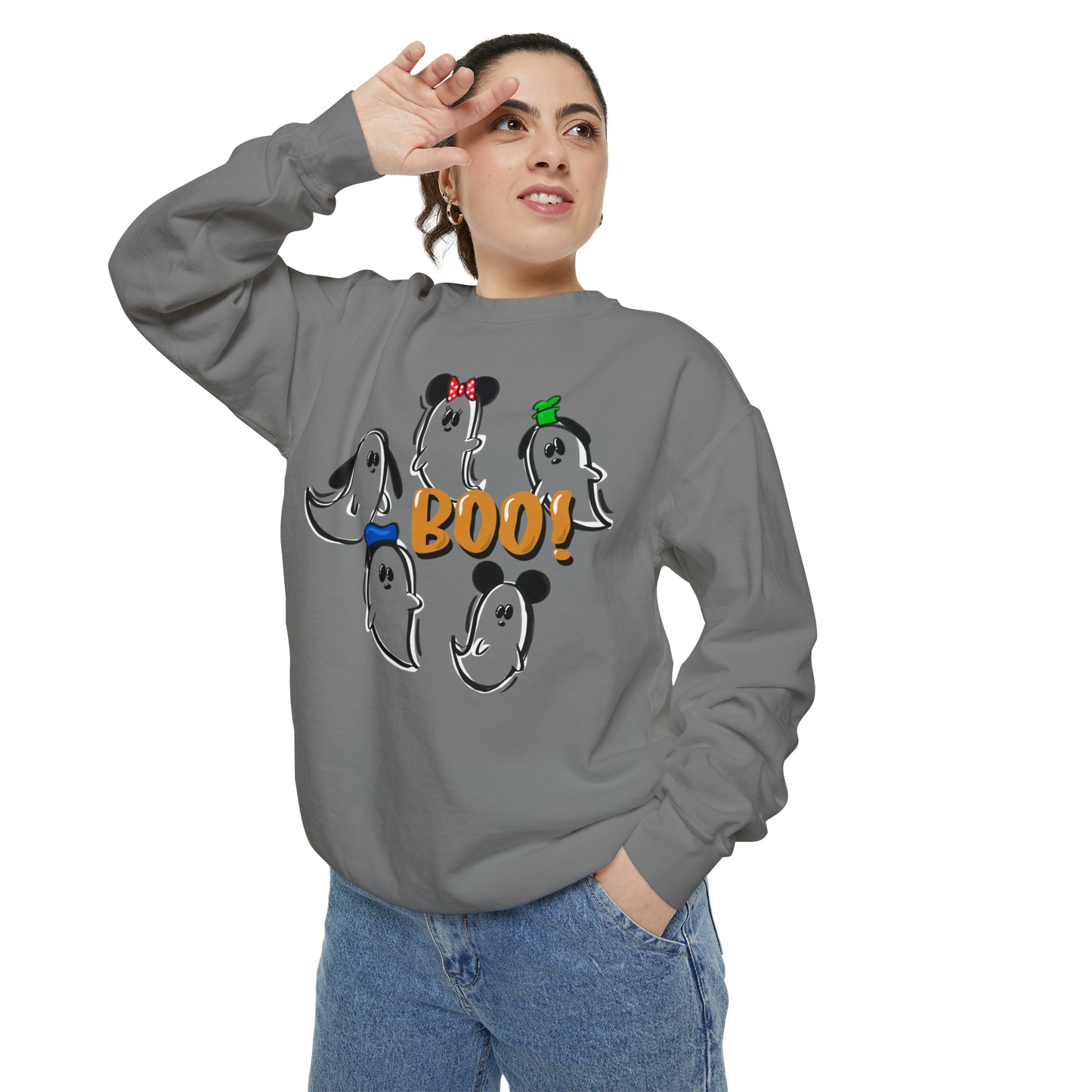 Adult Fab 5 Boo Crewneck - Comfort Colors