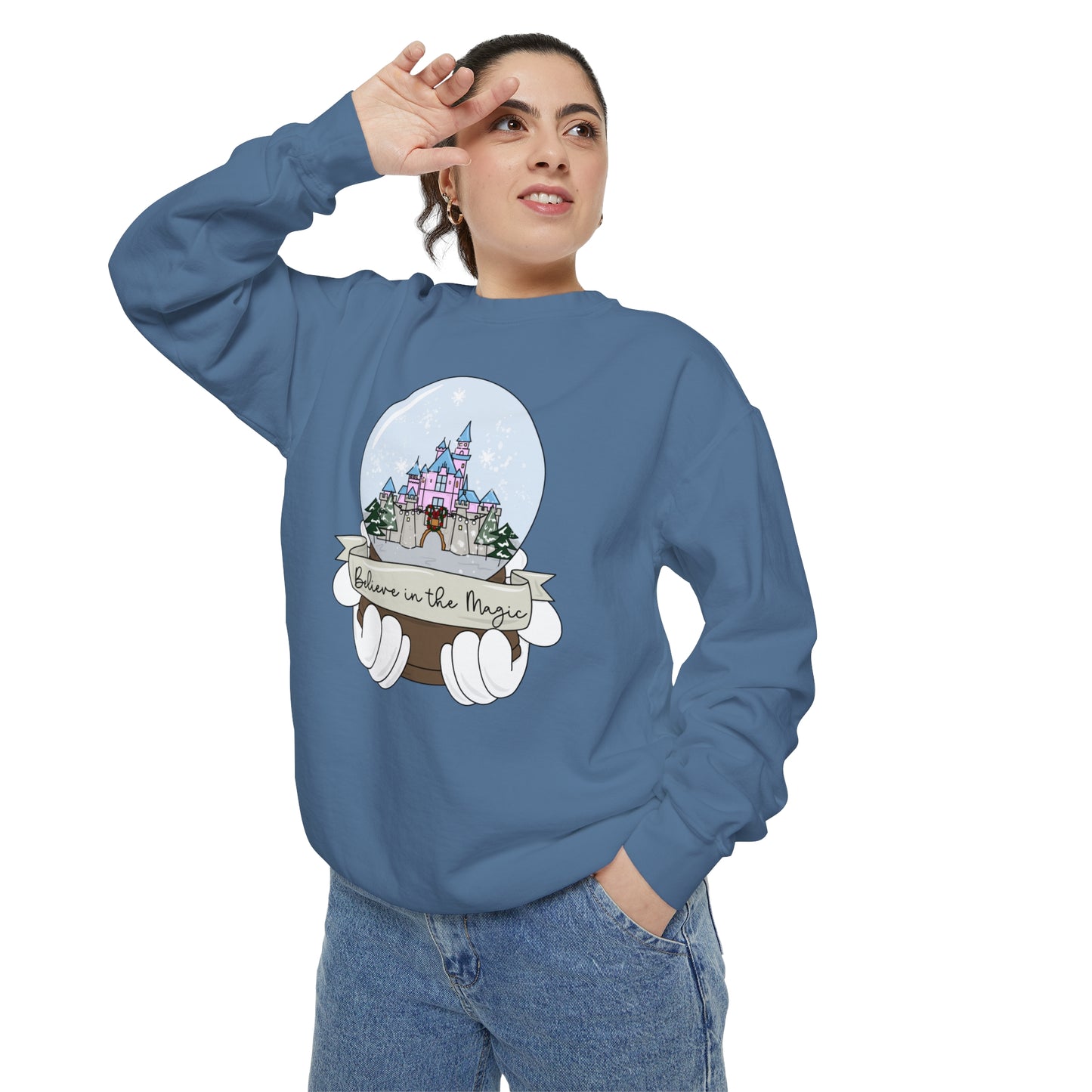 Adult DL Snow Globe Crewneck - Comfort Colors