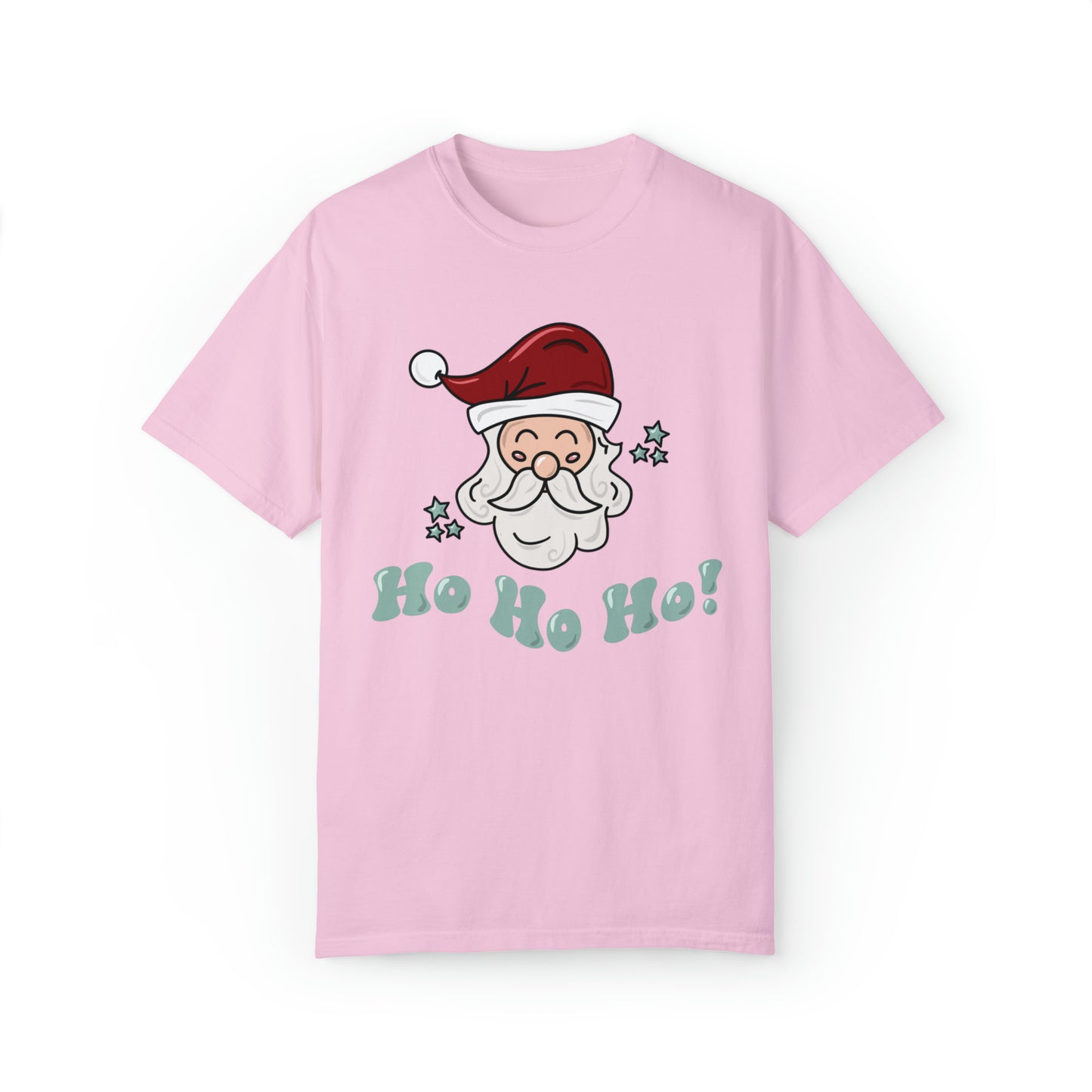 Adult Santa, green Tee - Comfort Colors