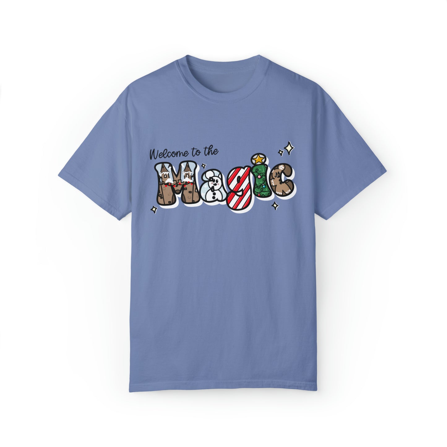 Adult Welcome to the ^Christmas Magic Tee - Comfort Colors