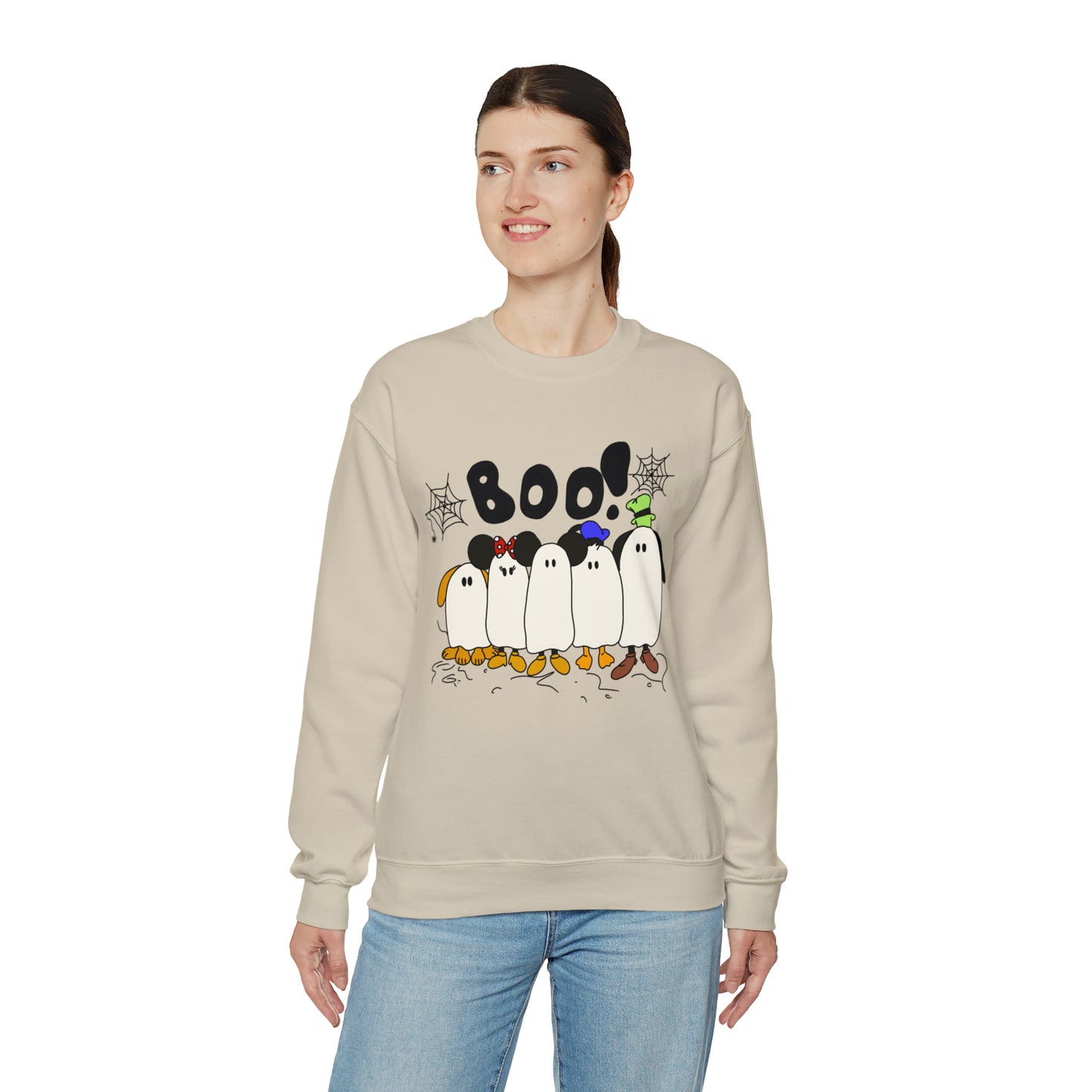 Adult Fabulous Ghosts Crewneck - Gildan