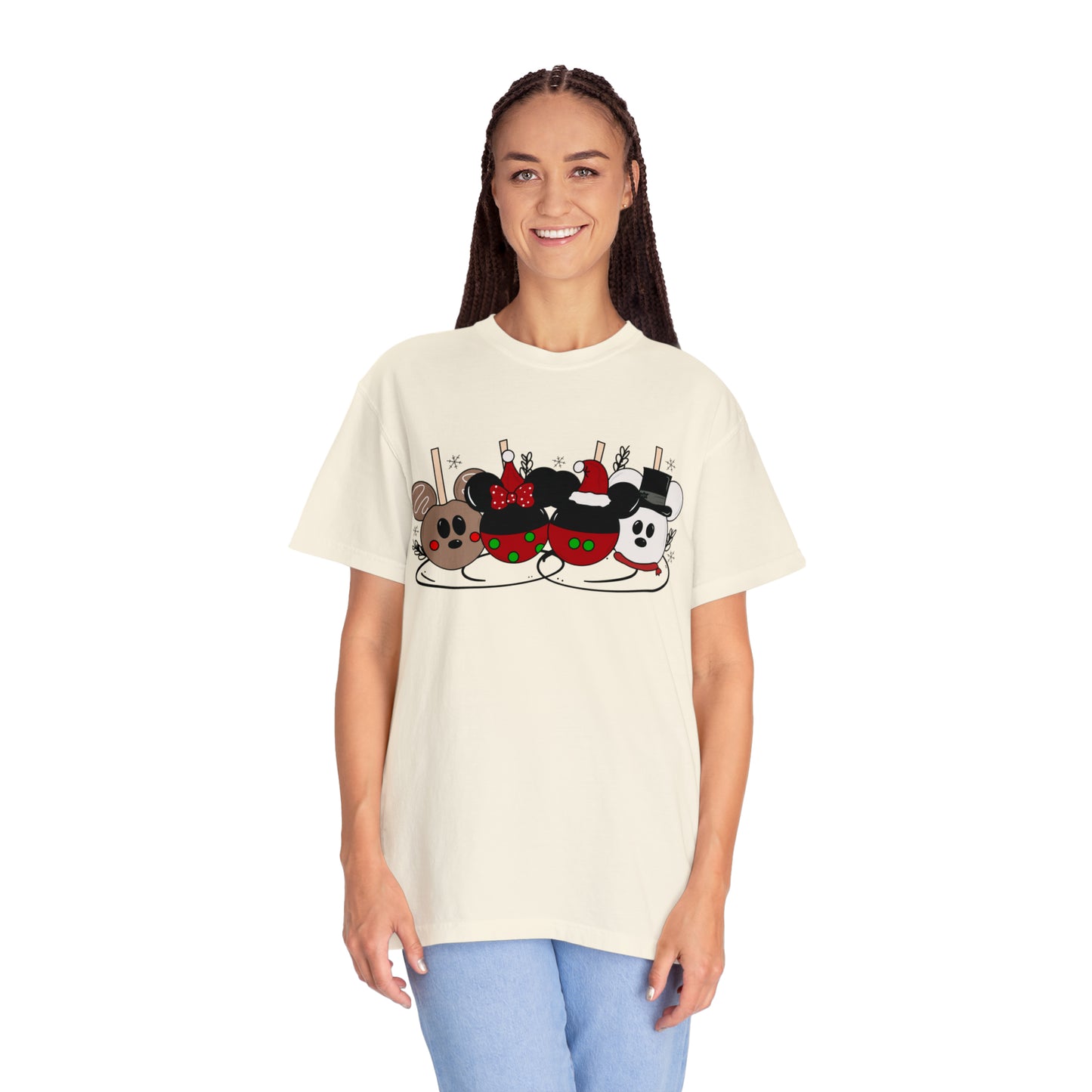 Adult Christmas Apples Tee - Comfort Colors