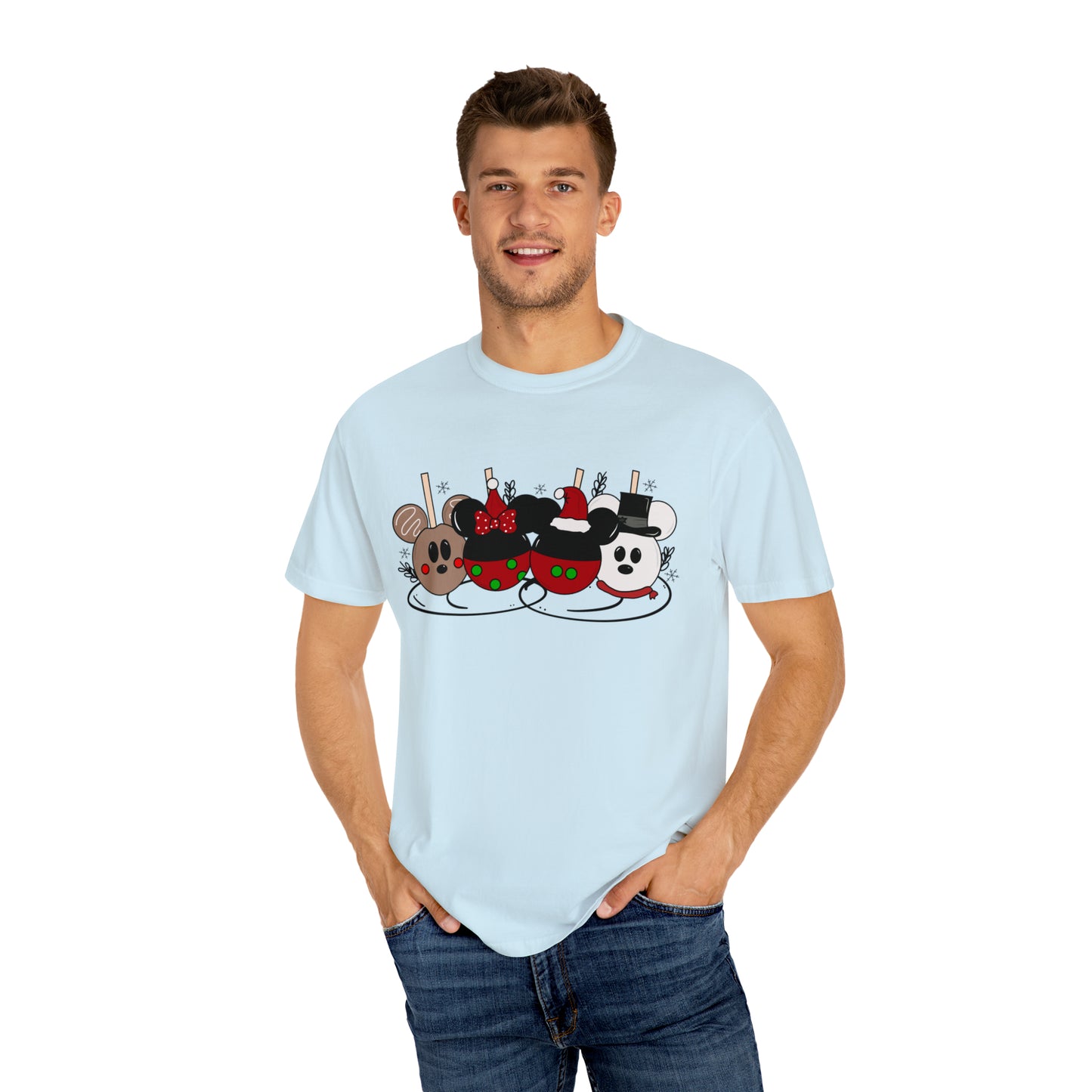 Adult Christmas Apples Tee - Comfort Colors