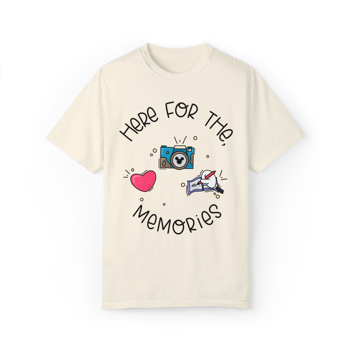 Adult Here for the Memories Tee - Comfort Colors