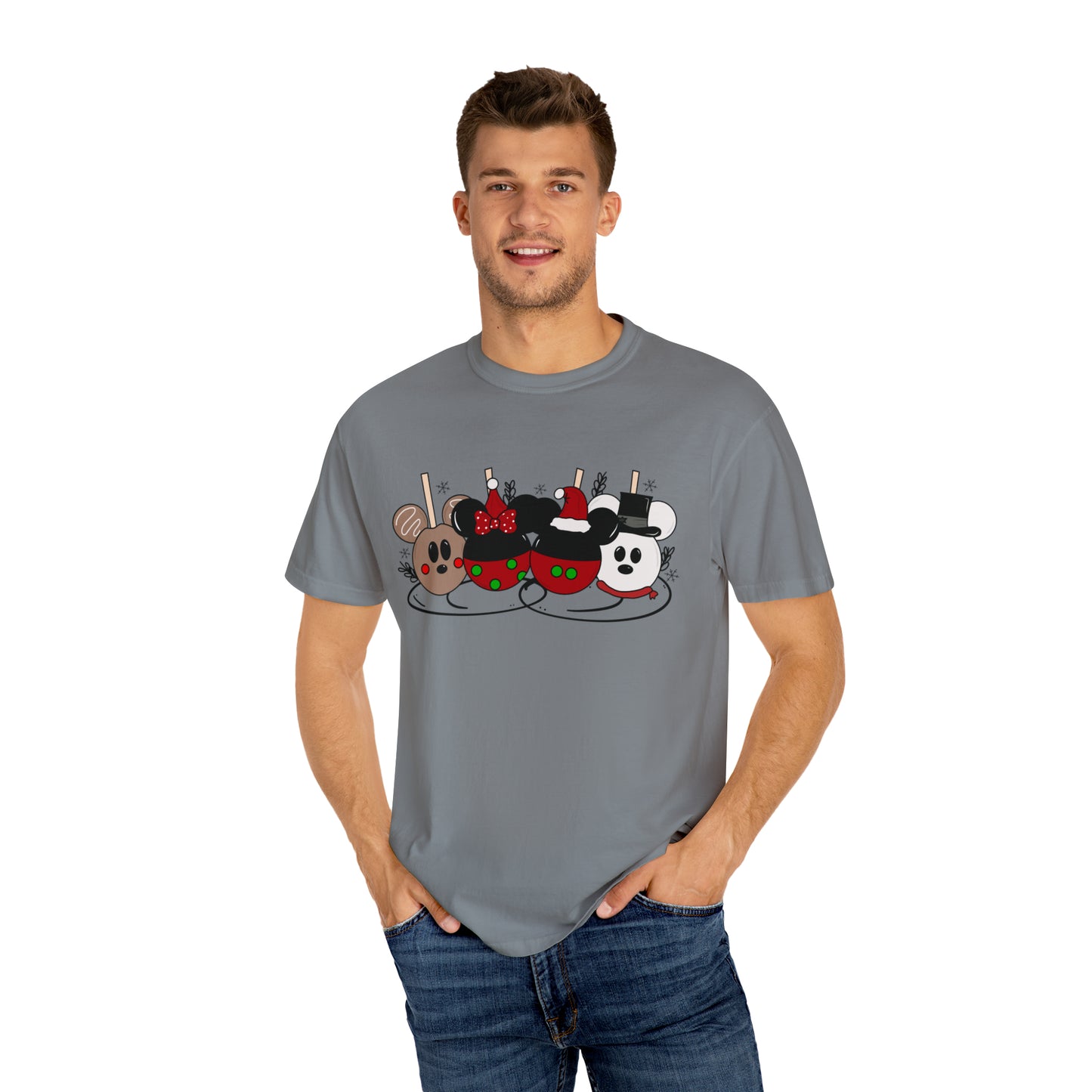 Adult Christmas Apples Tee - Comfort Colors