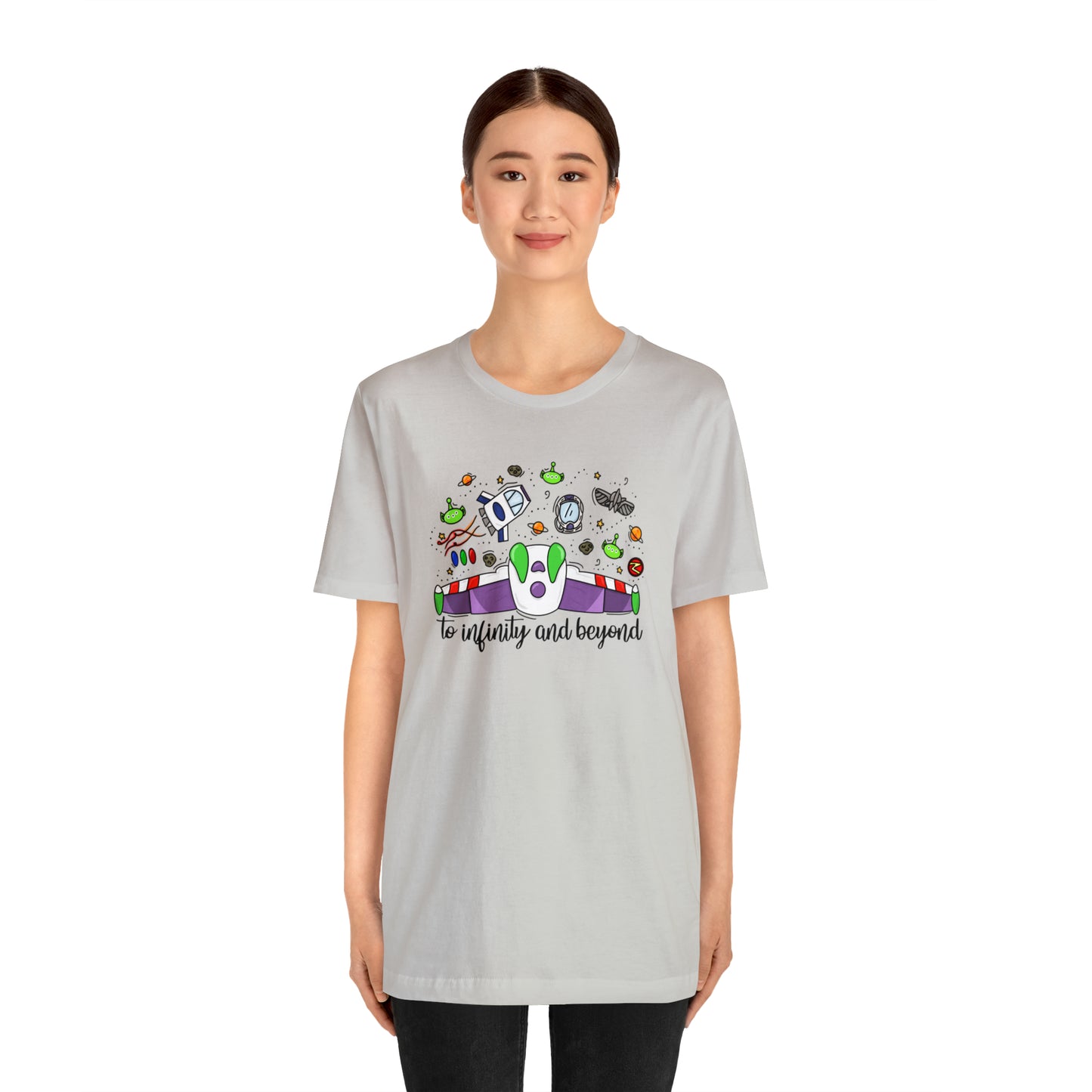 Adult Space Ranger Doodle Tee - Bella + Canvas