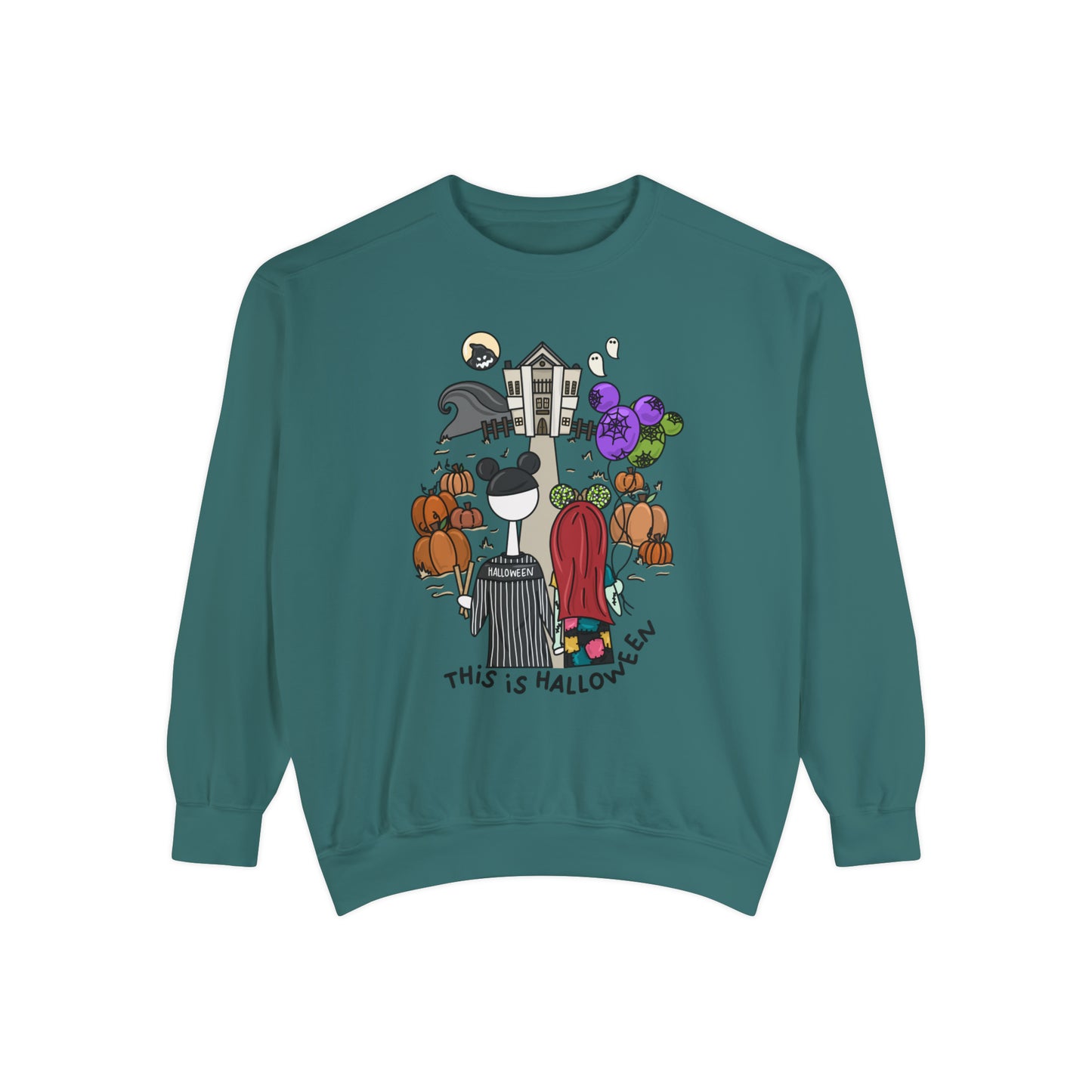 Adult This is Halloween Duo - Comfort Colors Sweatshirt
