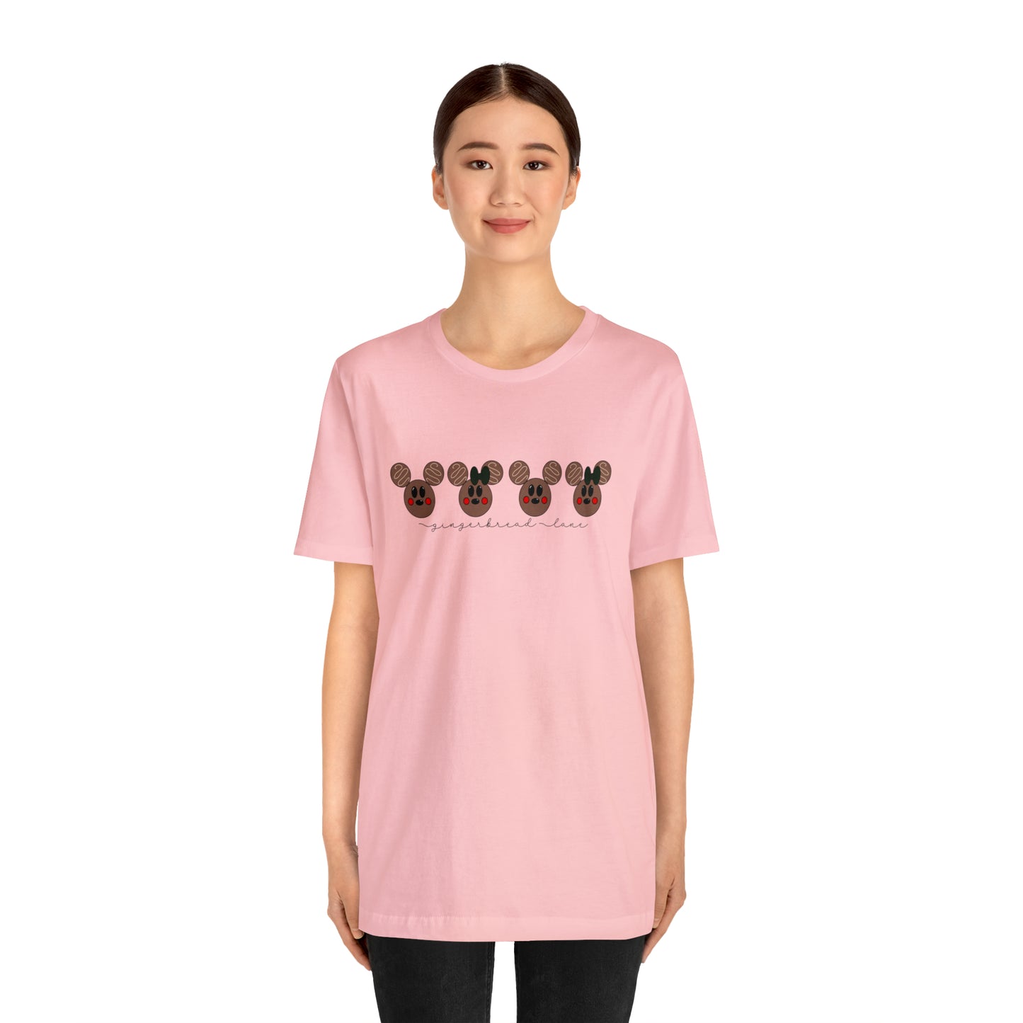 Adult Brown Gingerbread Lane Tee - Bella + Canvas