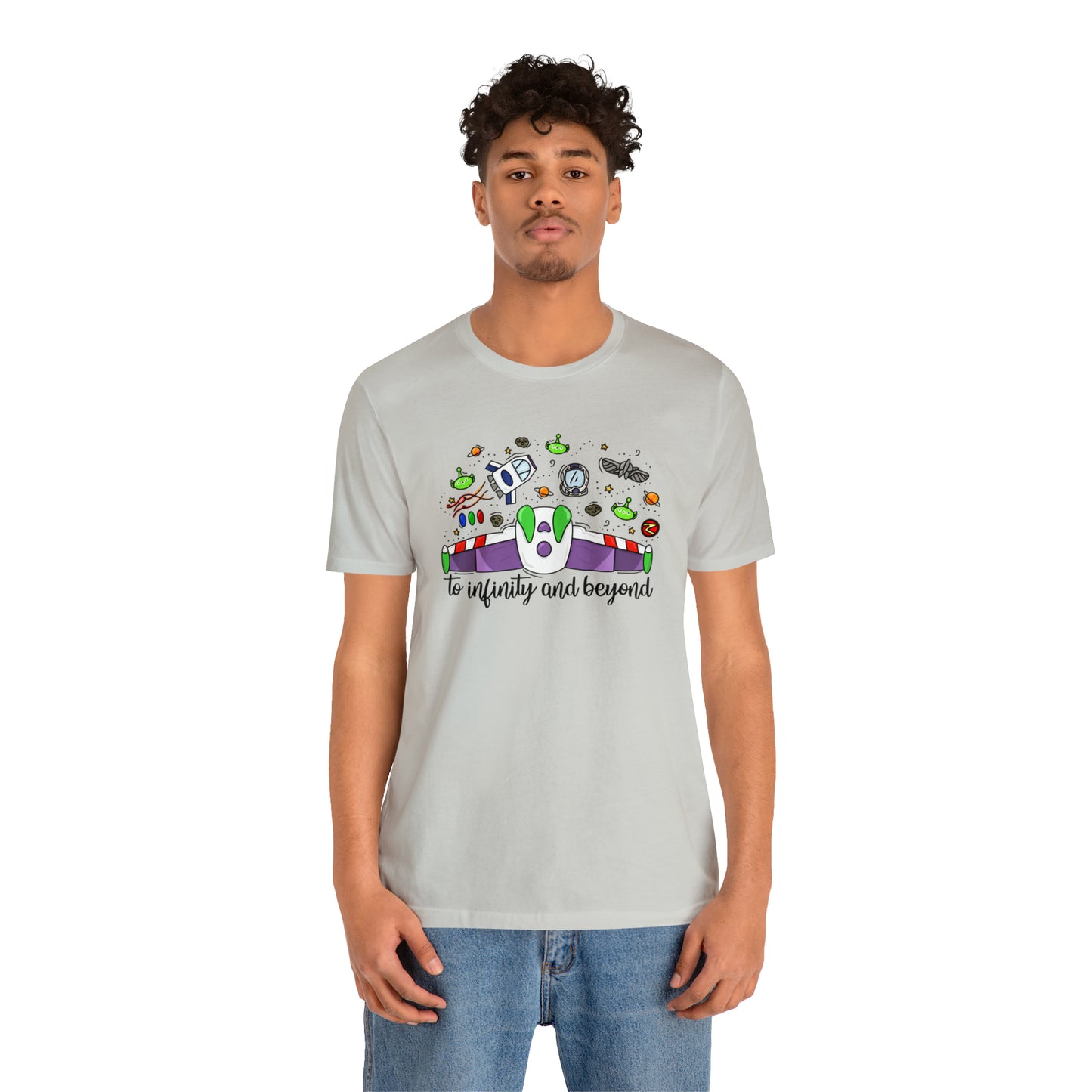 Adult Space Ranger Doodle Tee - Bella + Canvas