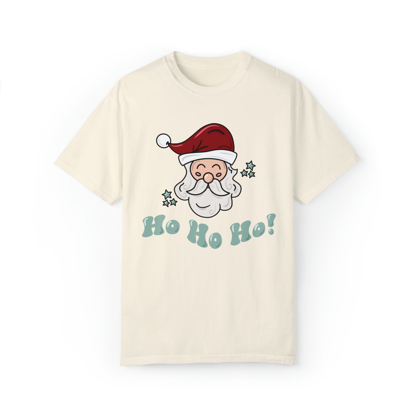 Adult Santa, green Tee - Comfort Colors