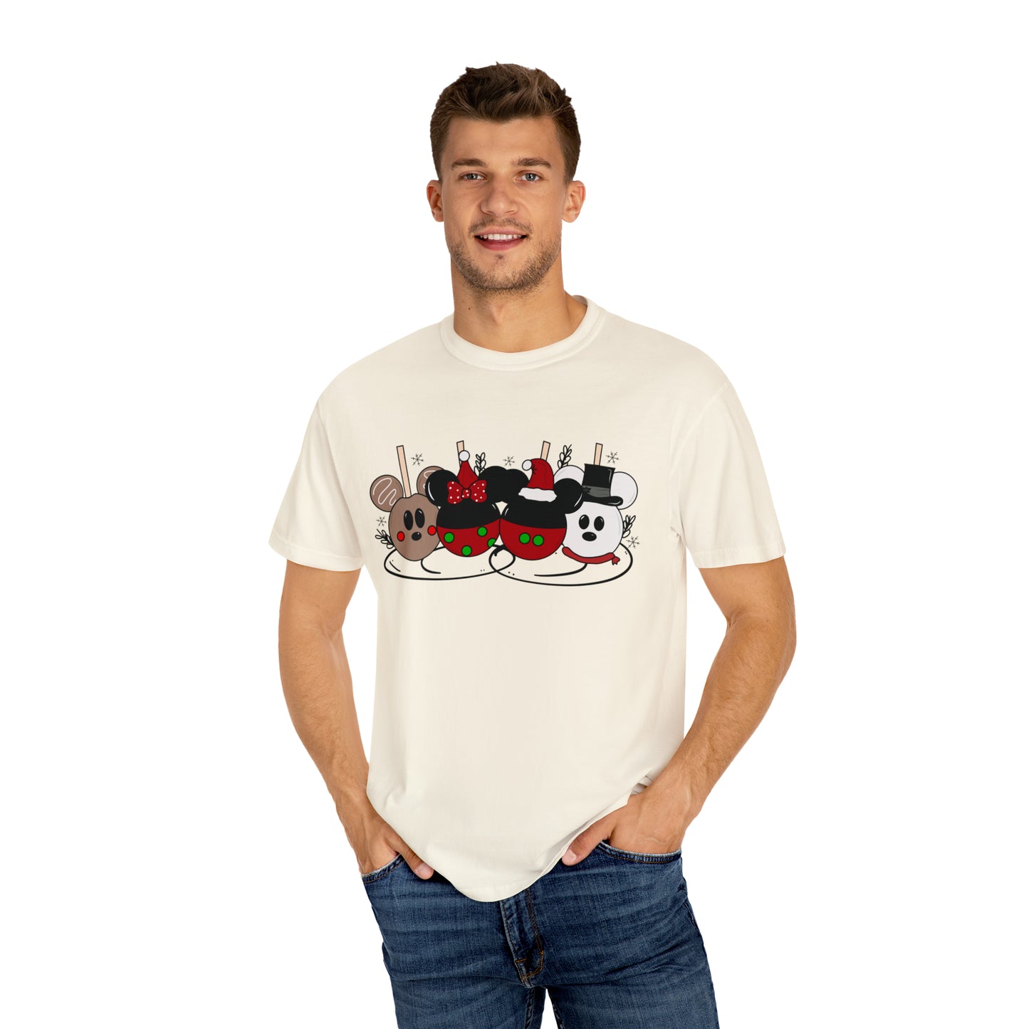 Adult Christmas Apples Tee - Comfort Colors