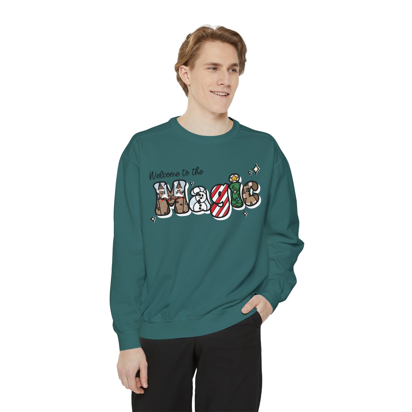 Adult Welcome to the ^Christmas Magic - Sweatshirt