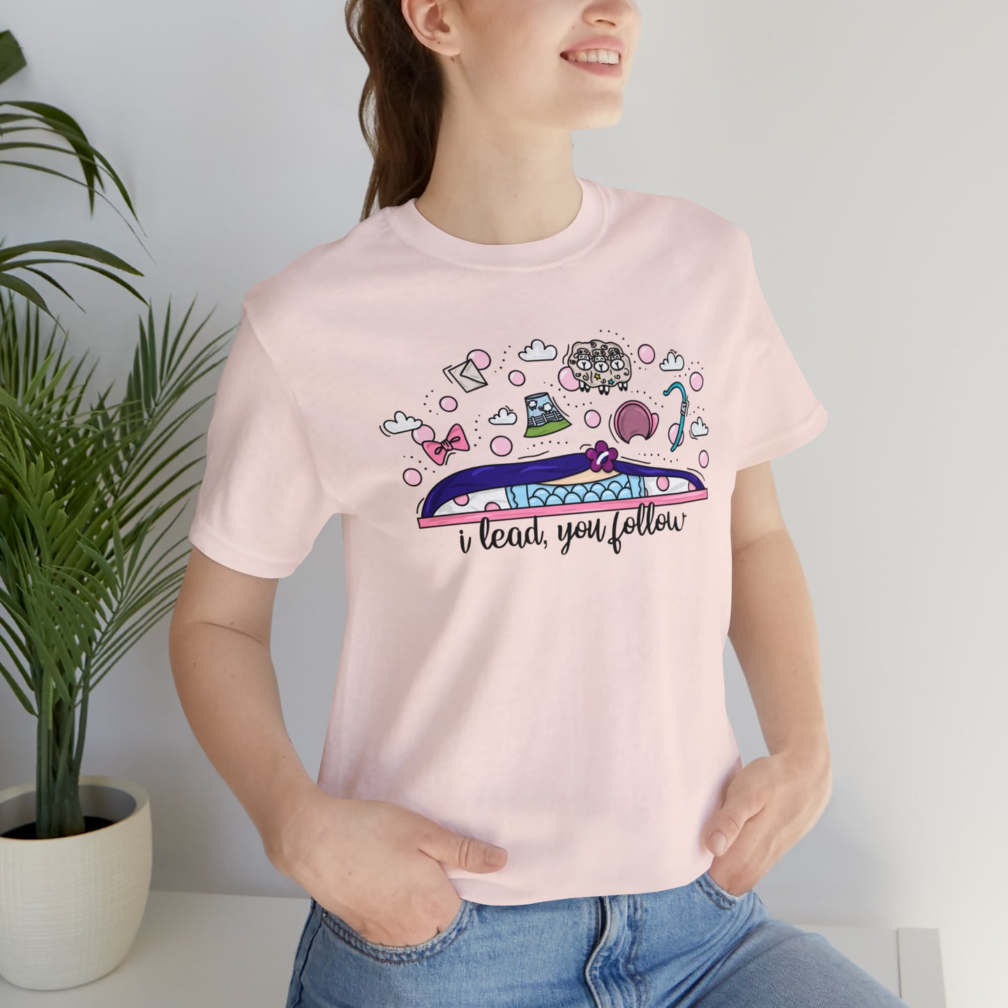 Adult Bow Peep Doodle Tee - Bella + Canvas