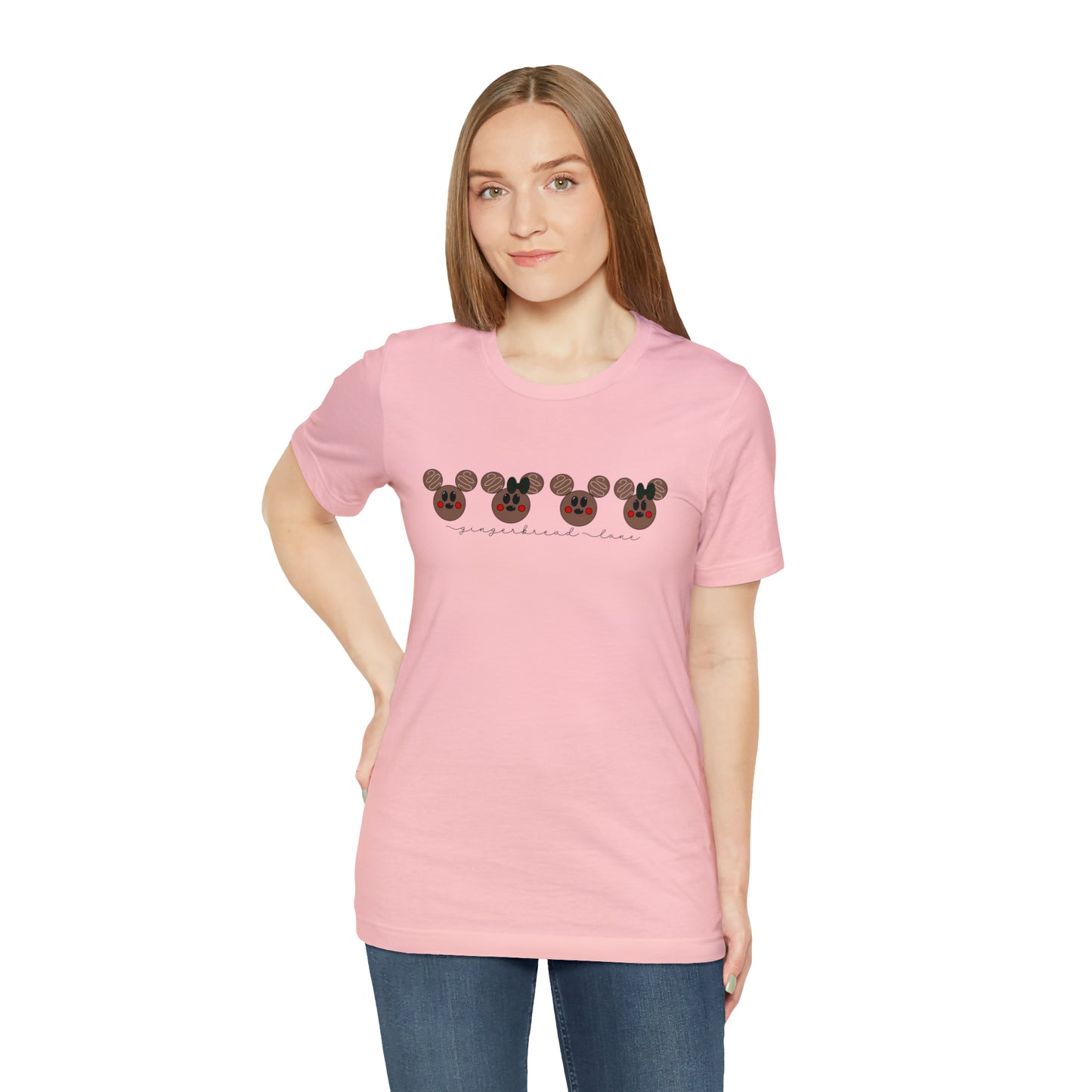Adult Brown Gingerbread Lane Tee - Bella + Canvas