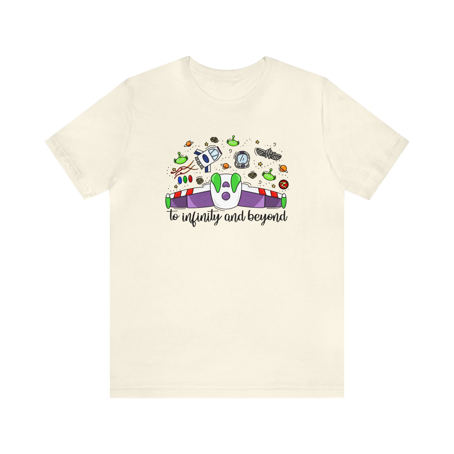 Adult Space Ranger Doodle Tee - Bella + Canvas