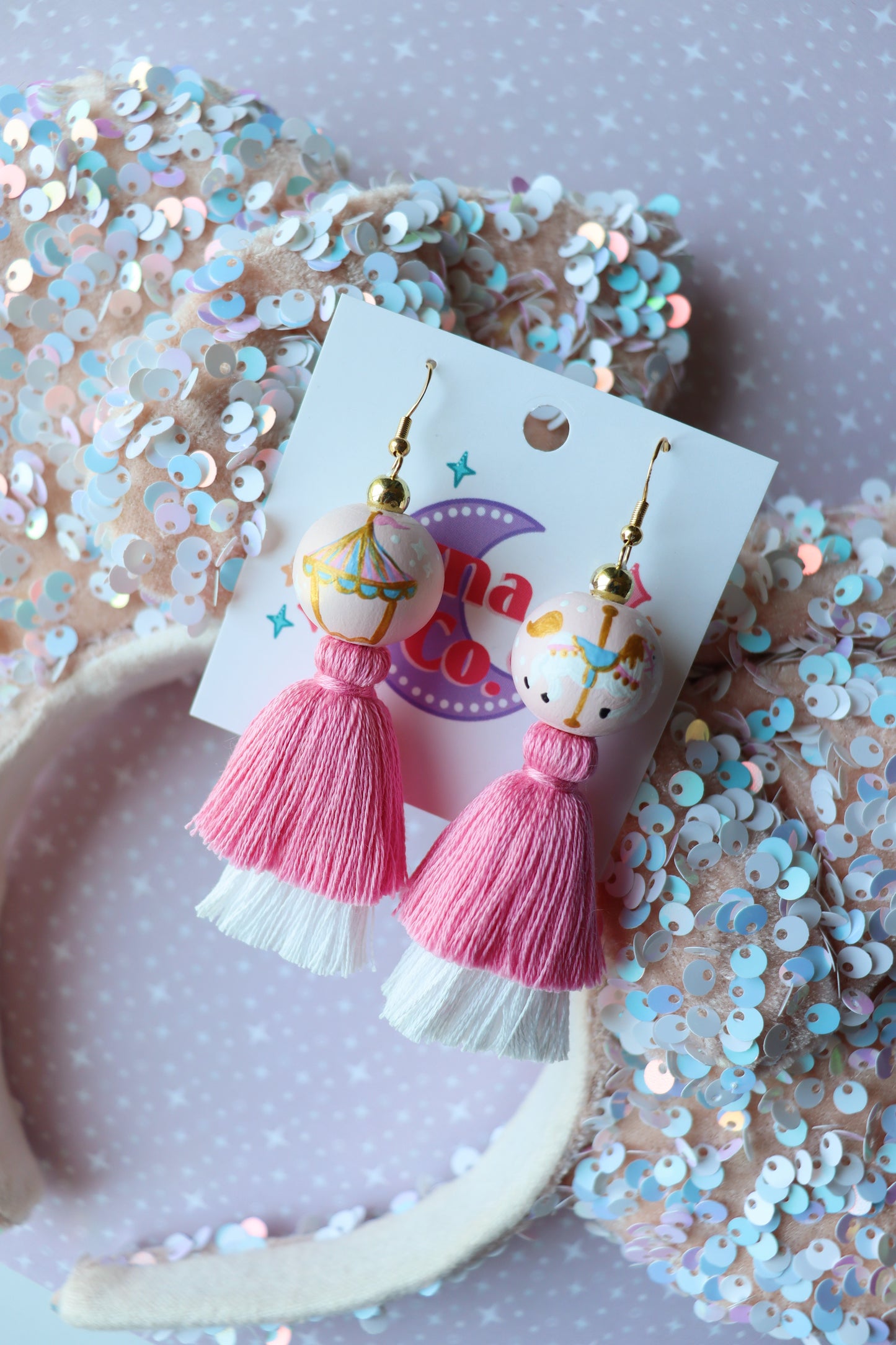 Fairytale Carousel Tassel Earrings