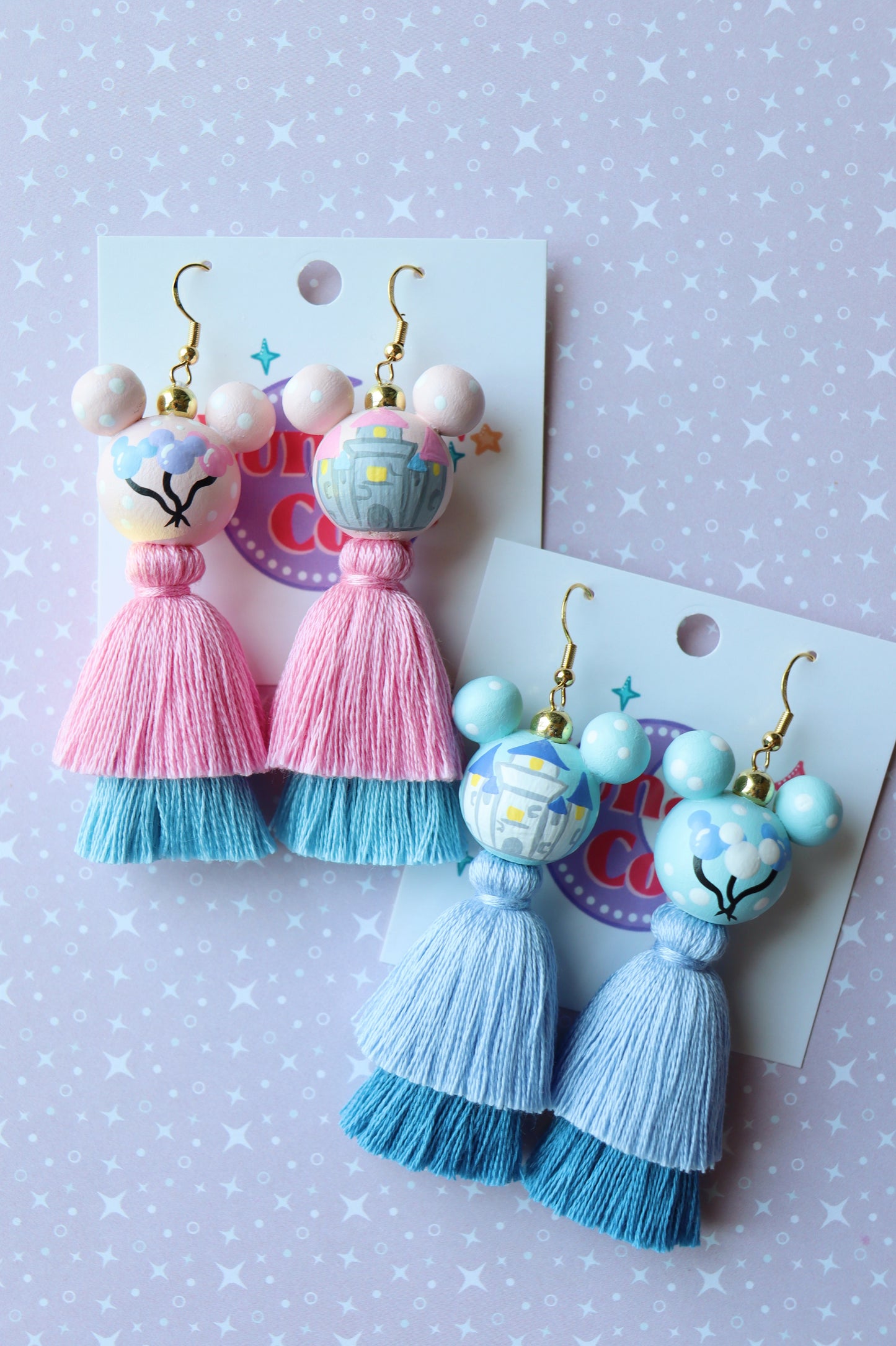 Fantasy Castles Tassel Earrings