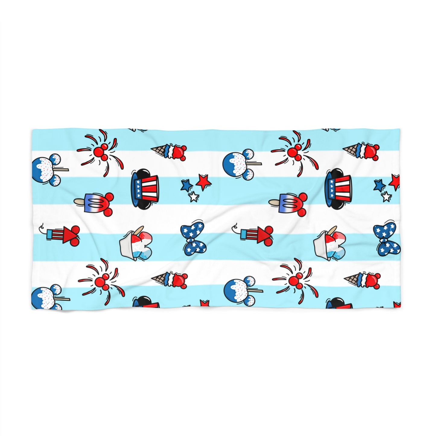 Party in the USA Beach Towel - Blue