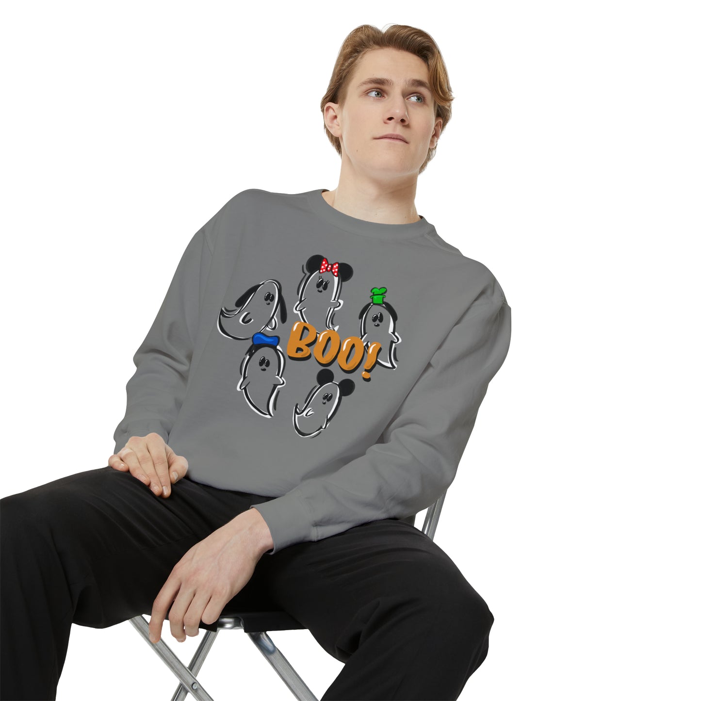 Adult Fab 5 Boo Crewneck - Comfort Colors