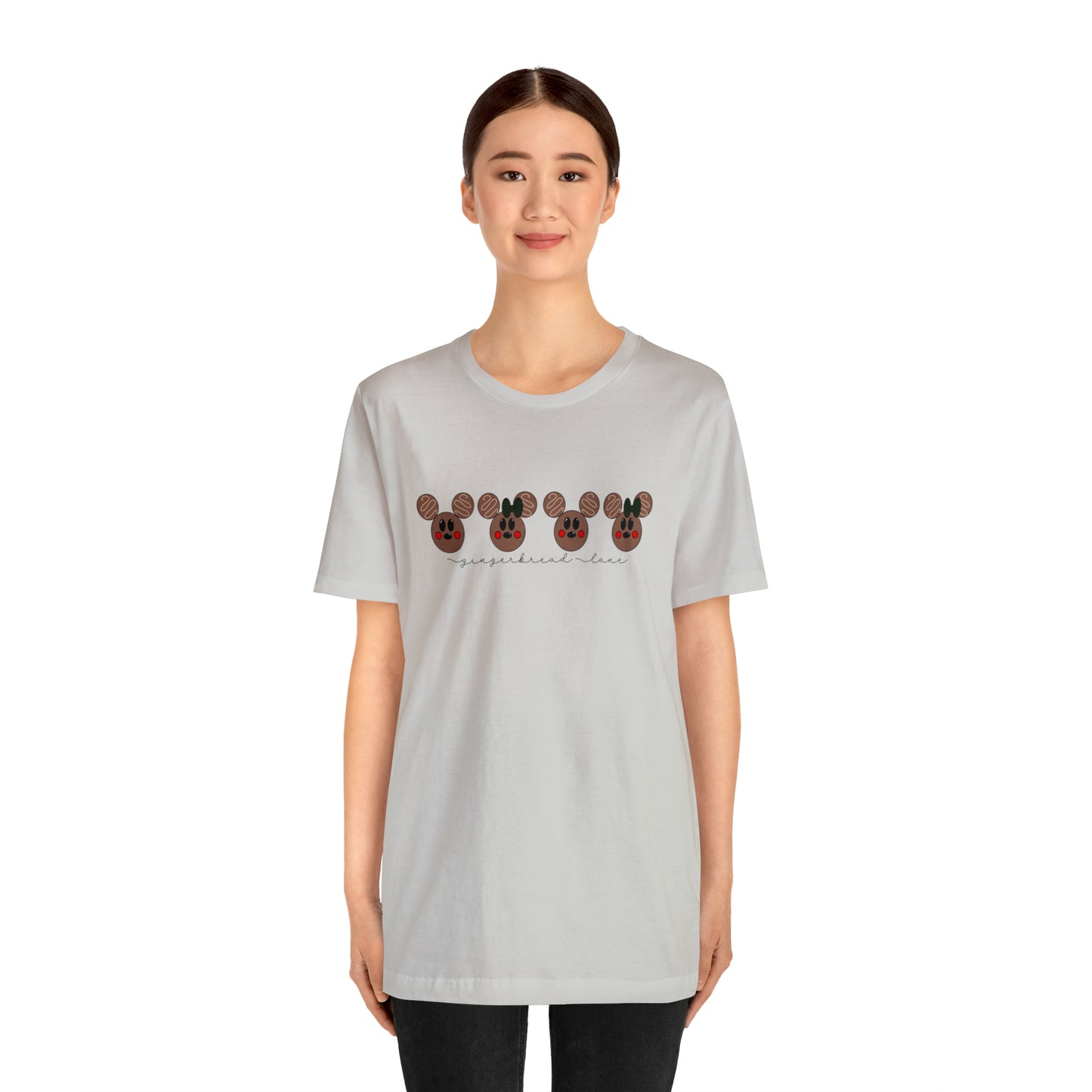 Adult Brown Gingerbread Lane Tee - Bella + Canvas