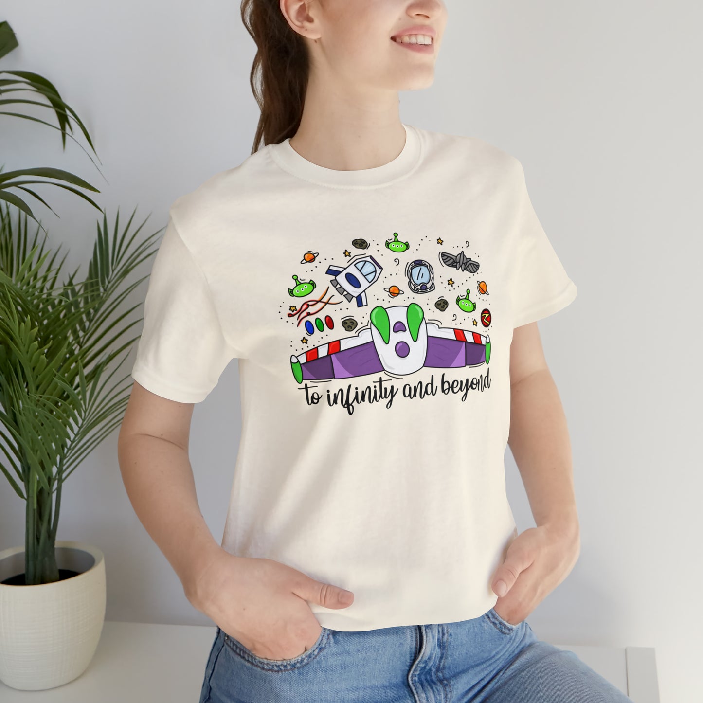 Adult Space Ranger Doodle Tee - Bella + Canvas