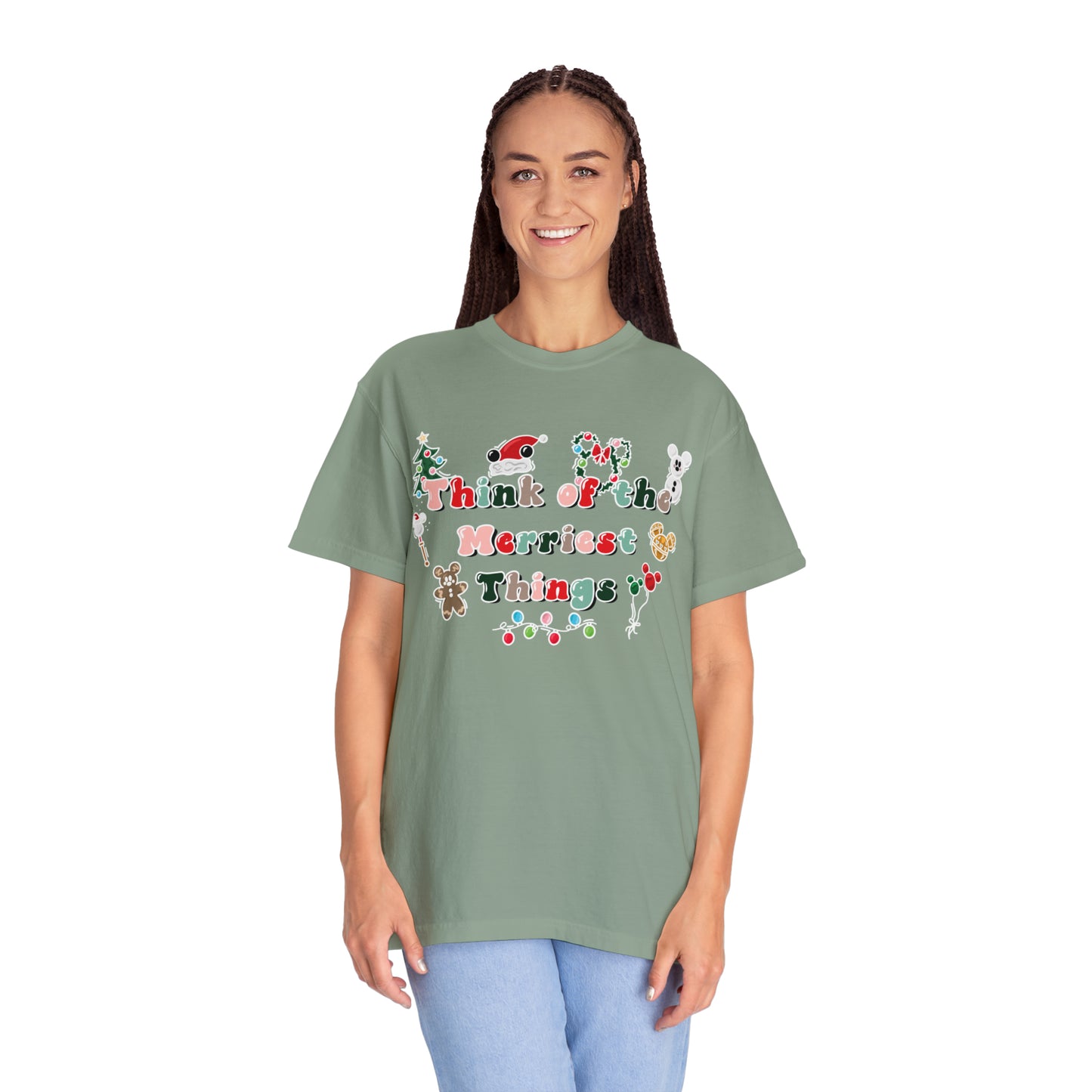 Adult Think of the Merriest things Tee - Comfort Colors