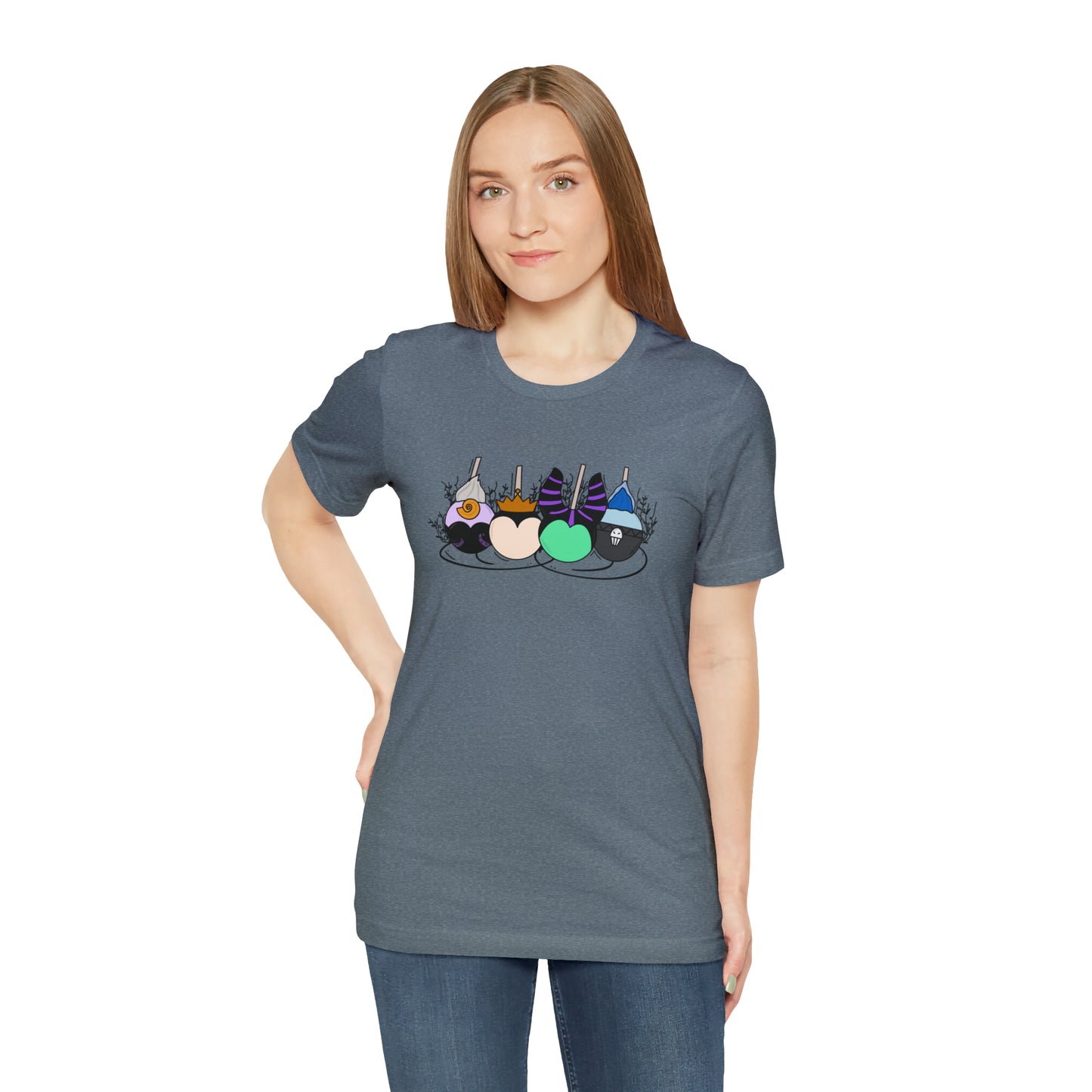 Adult Villain Apples Tee - Bella + Canvas