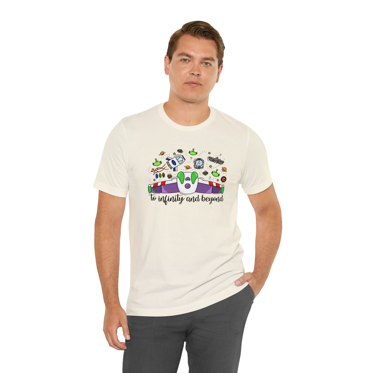 Adult Space Ranger Doodle Tee - Bella + Canvas