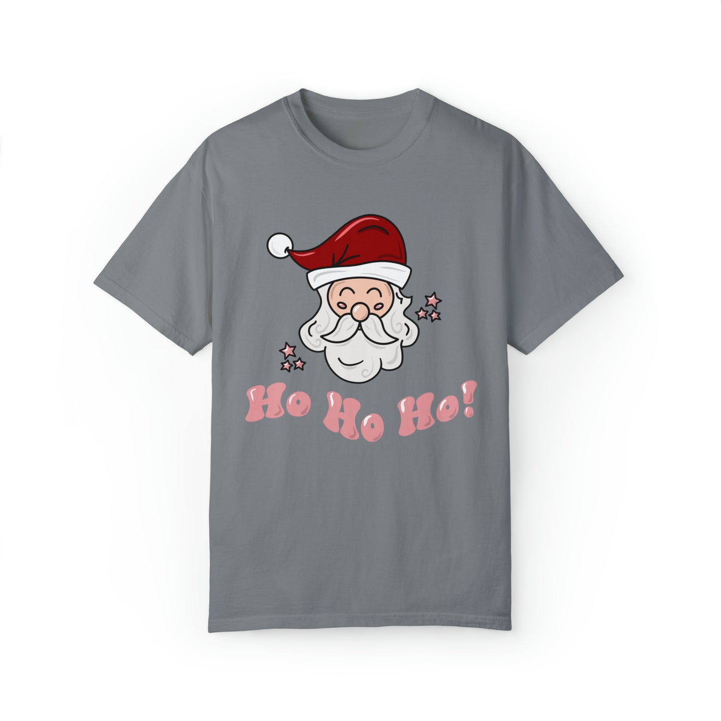 Adult Santa, Pink Tee - Comfort Colors