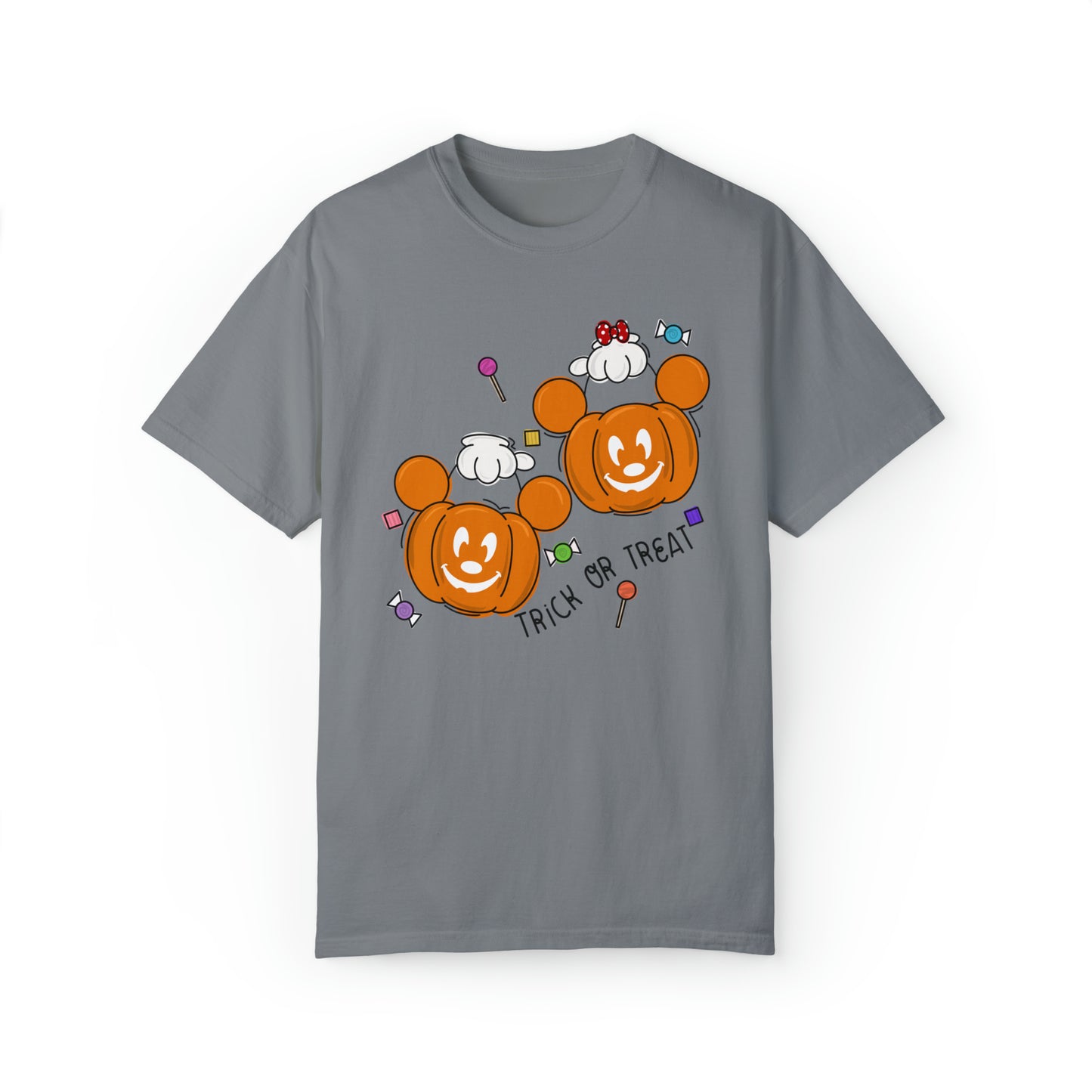 Adult Trick or Treat Tee - Comfort Colors