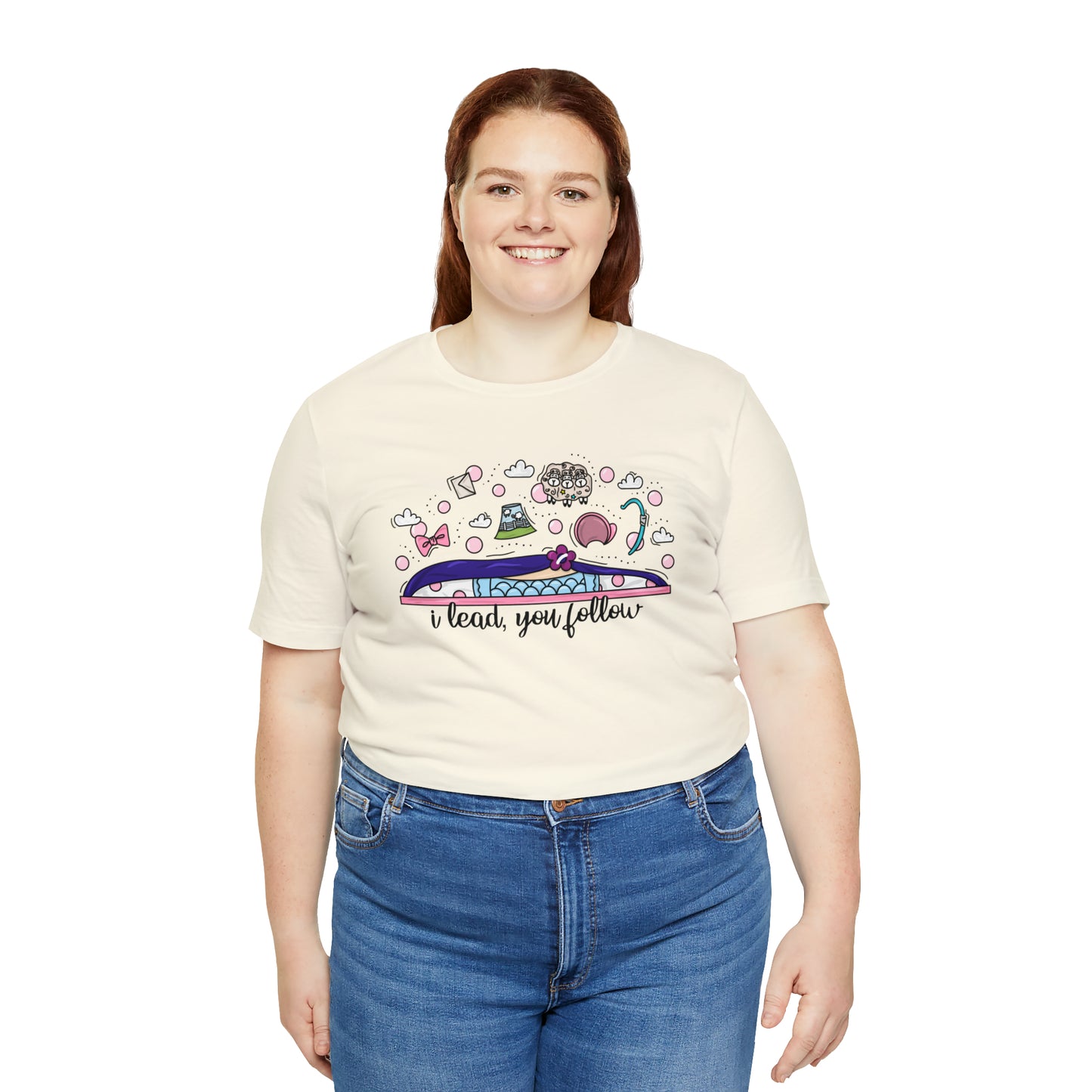 Adult Bow Peep Doodle Tee - Bella + Canvas