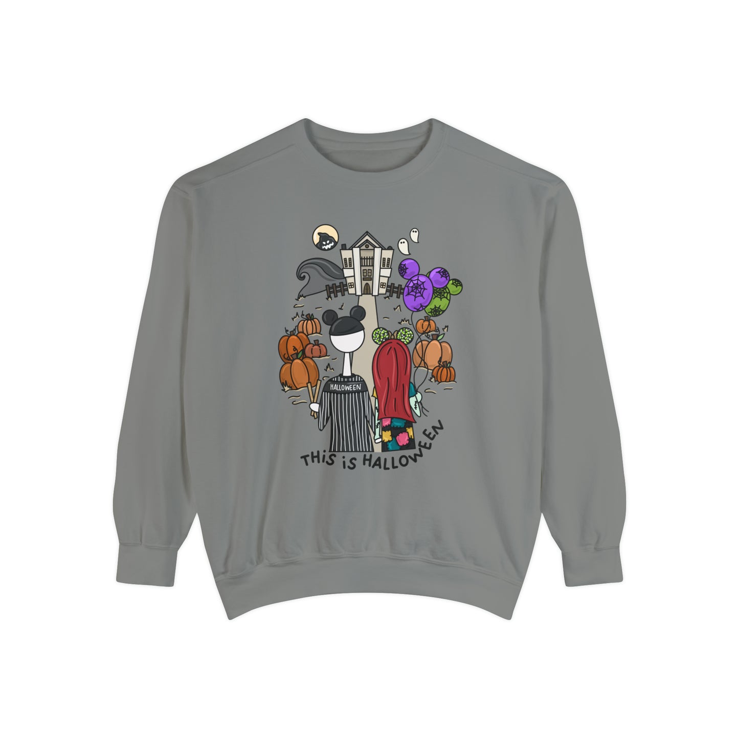 Adult This is Halloween Duo - Comfort Colors Sweatshirt