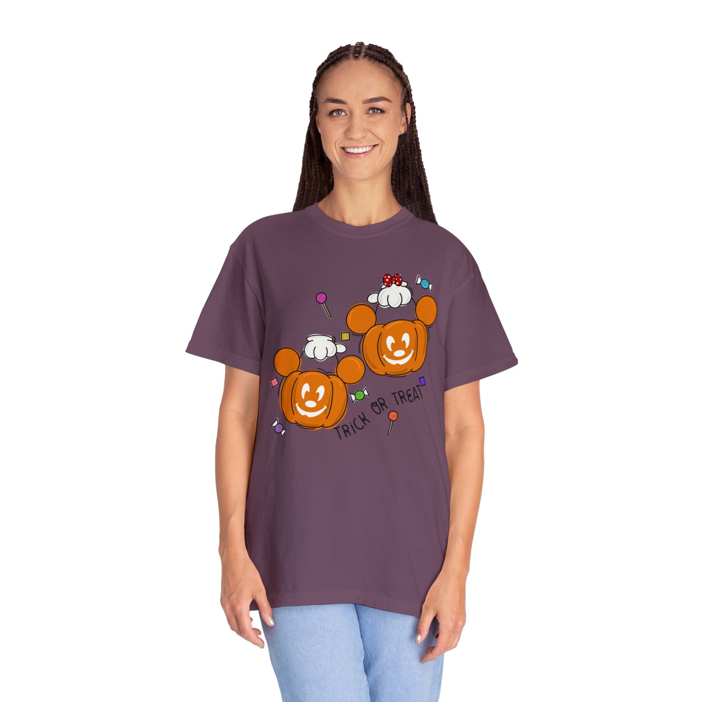 Adult Trick or Treat Tee - Comfort Colors