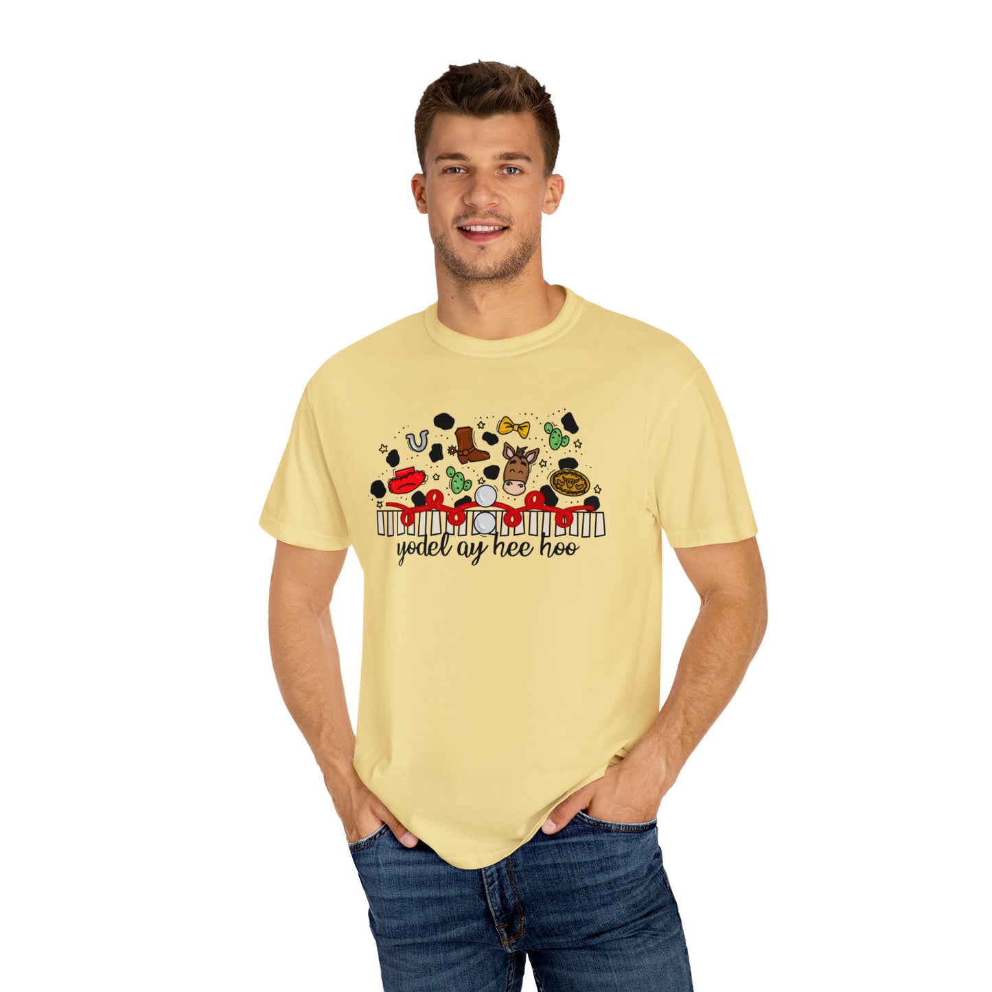 Adult Cowgirl Doodle Tee - Comfort Colors