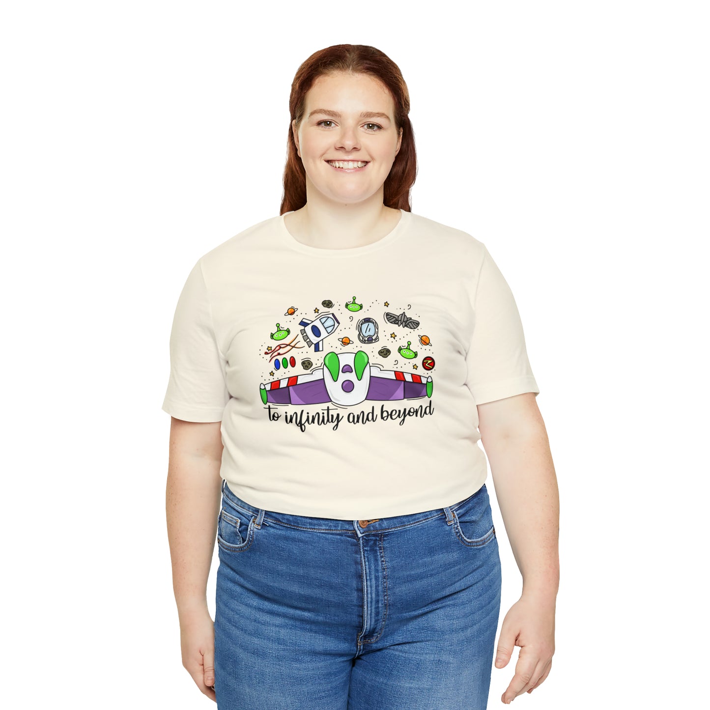 Adult Space Ranger Doodle Tee - Bella + Canvas