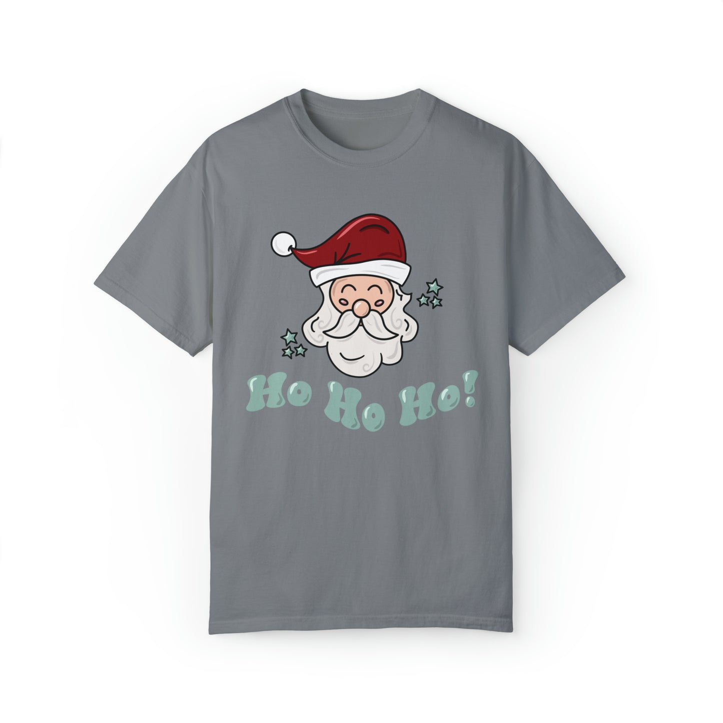 Adult Santa, green Tee - Comfort Colors