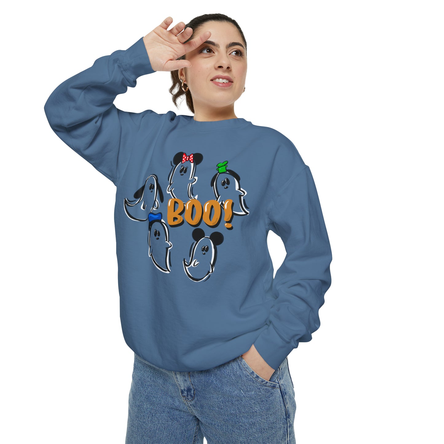 Adult Fab 5 Boo Crewneck - Comfort Colors