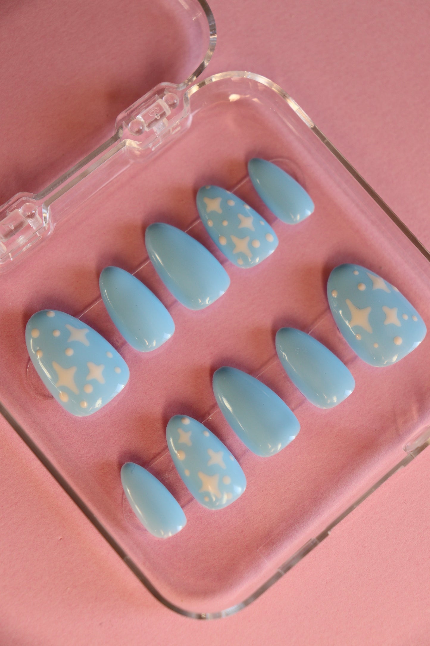 Blue Starry Night Press on nails