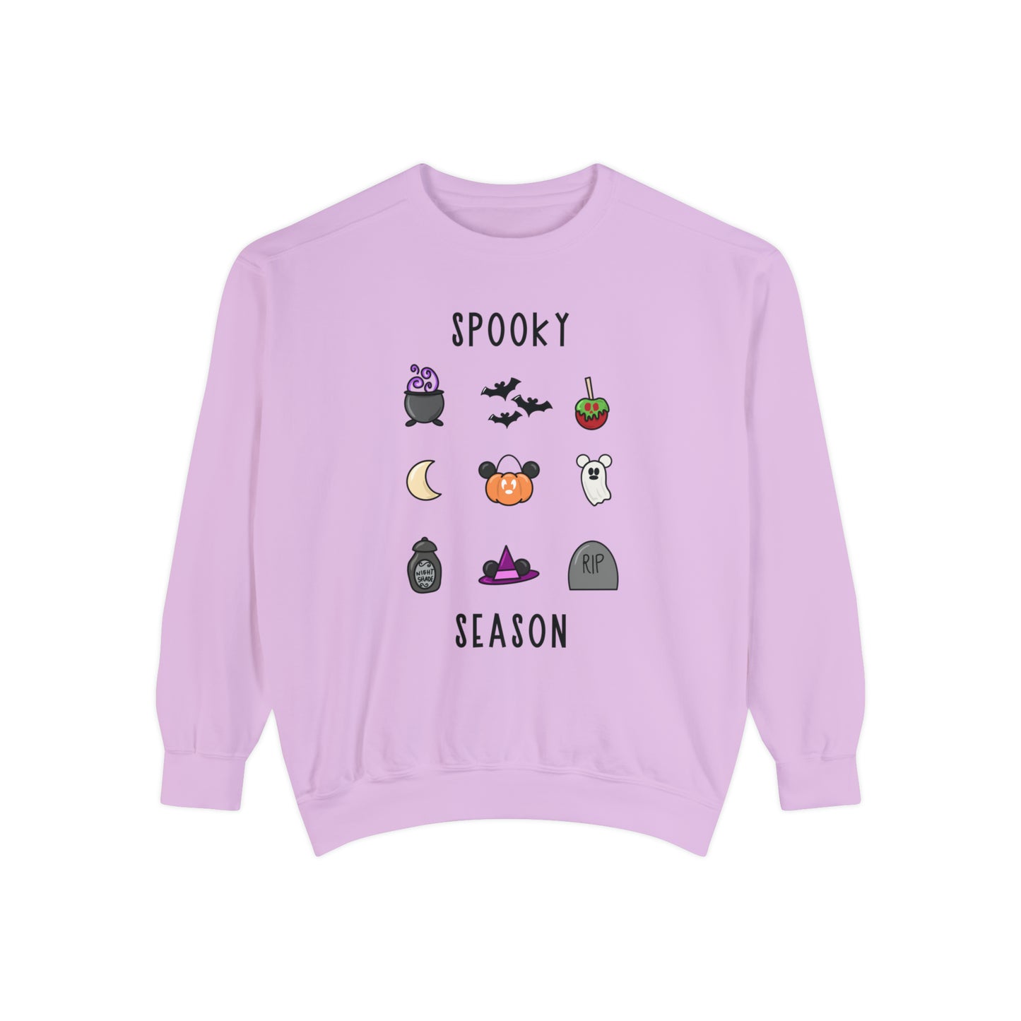 Adult Spooky Season Doodle Grid - Crew - Comfort Colors