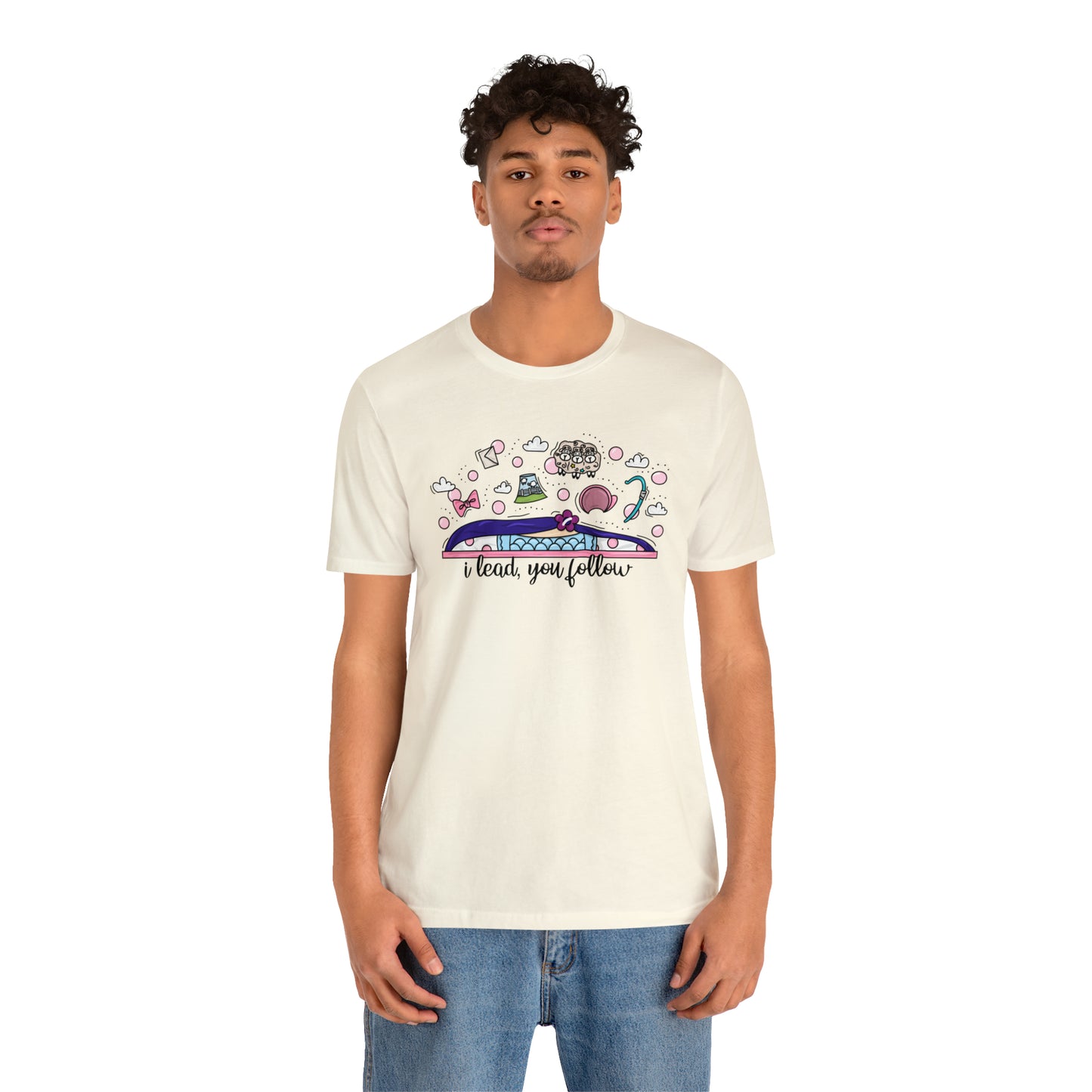Adult Bow Peep Doodle Tee - Bella + Canvas