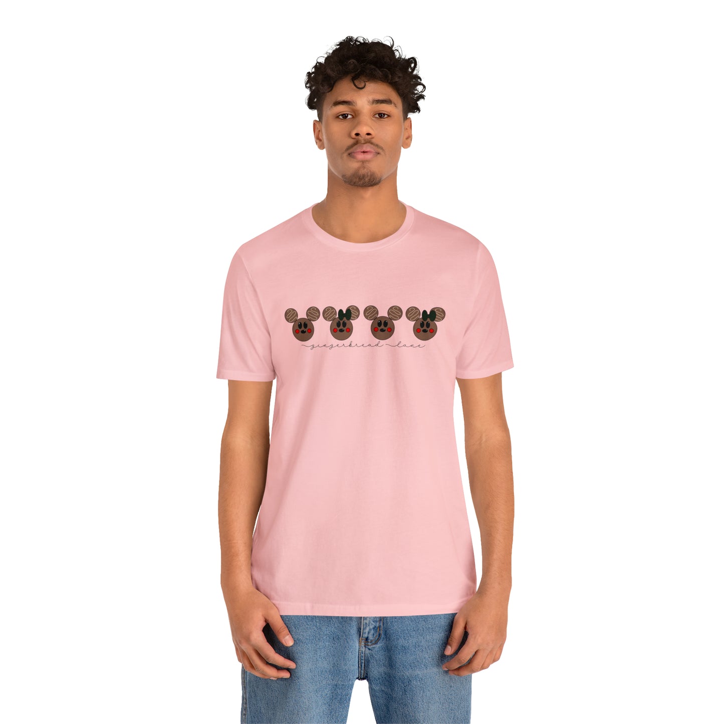 Adult Brown Gingerbread Lane Tee - Bella + Canvas
