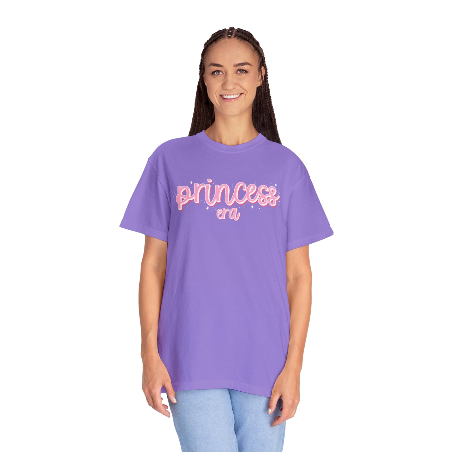 Adult Princess Era - Pink Font Tee - Comfort Colors
