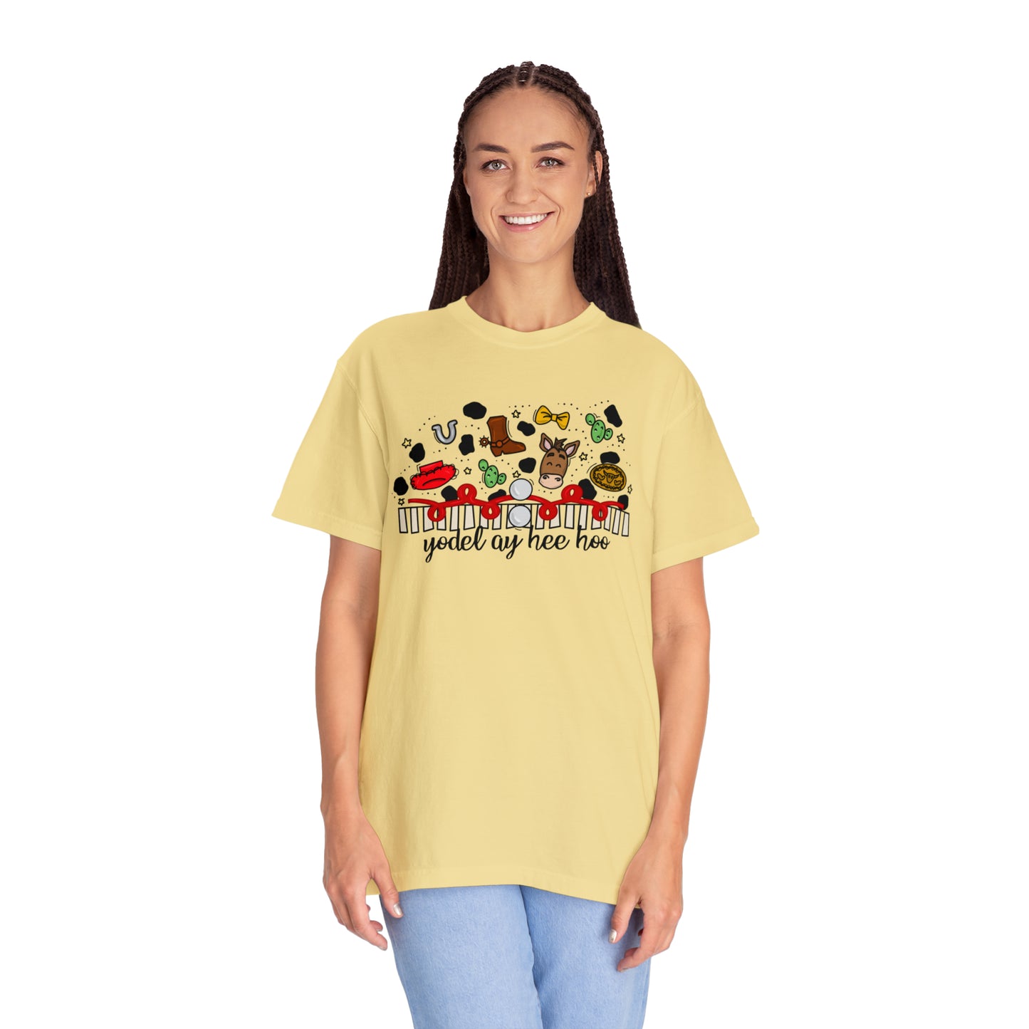 Adult Cowgirl Doodle Tee - Comfort Colors
