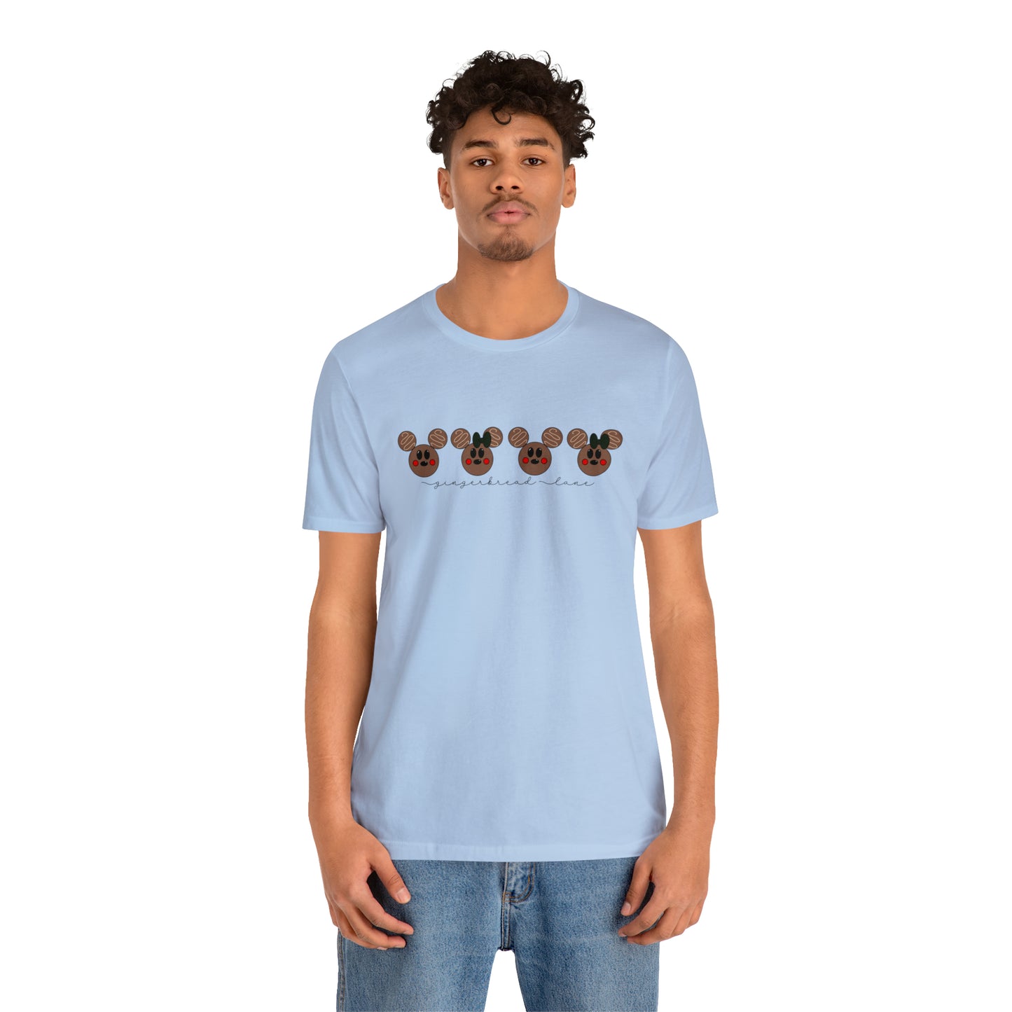 Adult Brown Gingerbread Lane Tee - Bella + Canvas