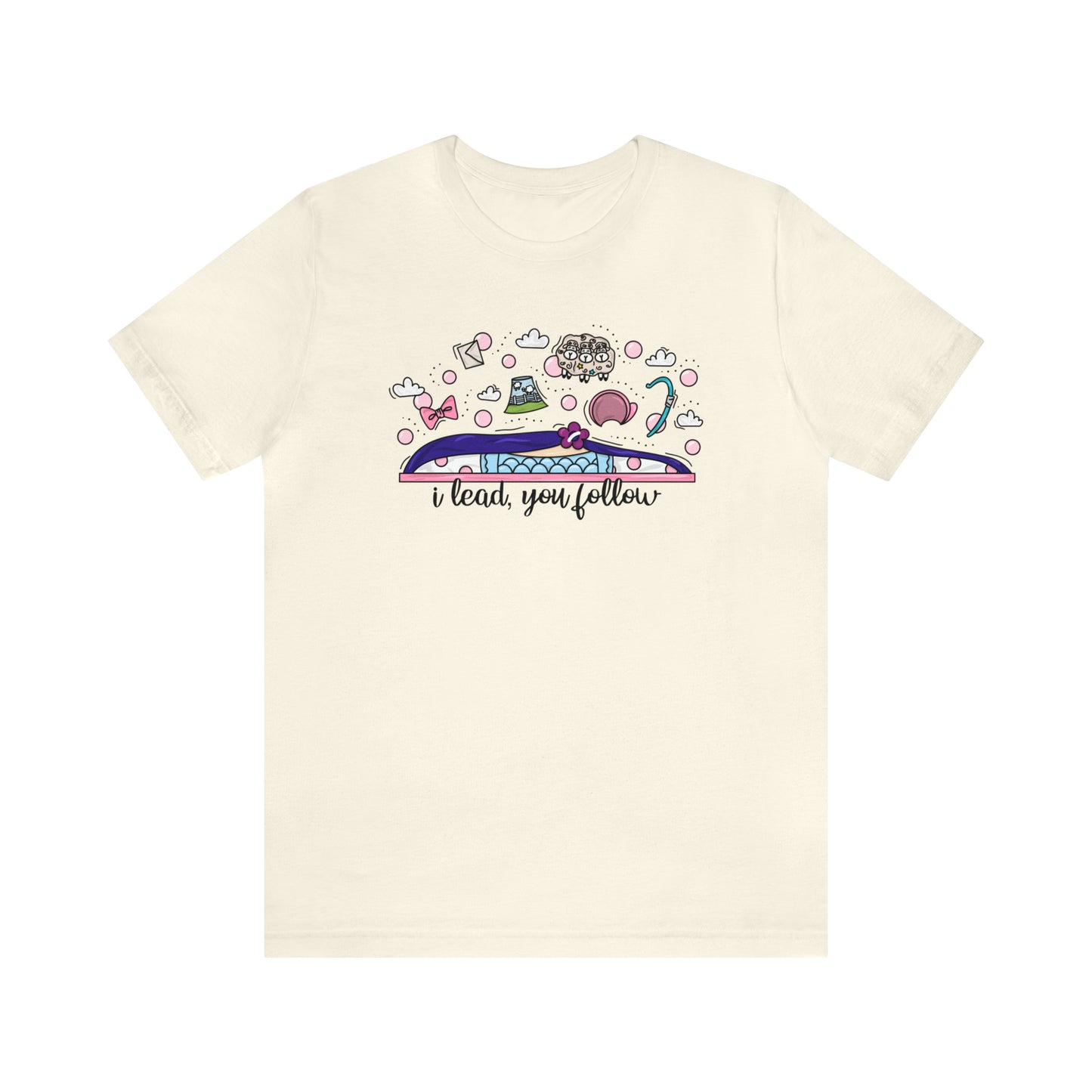 Adult Bow Peep Doodle Tee - Bella + Canvas
